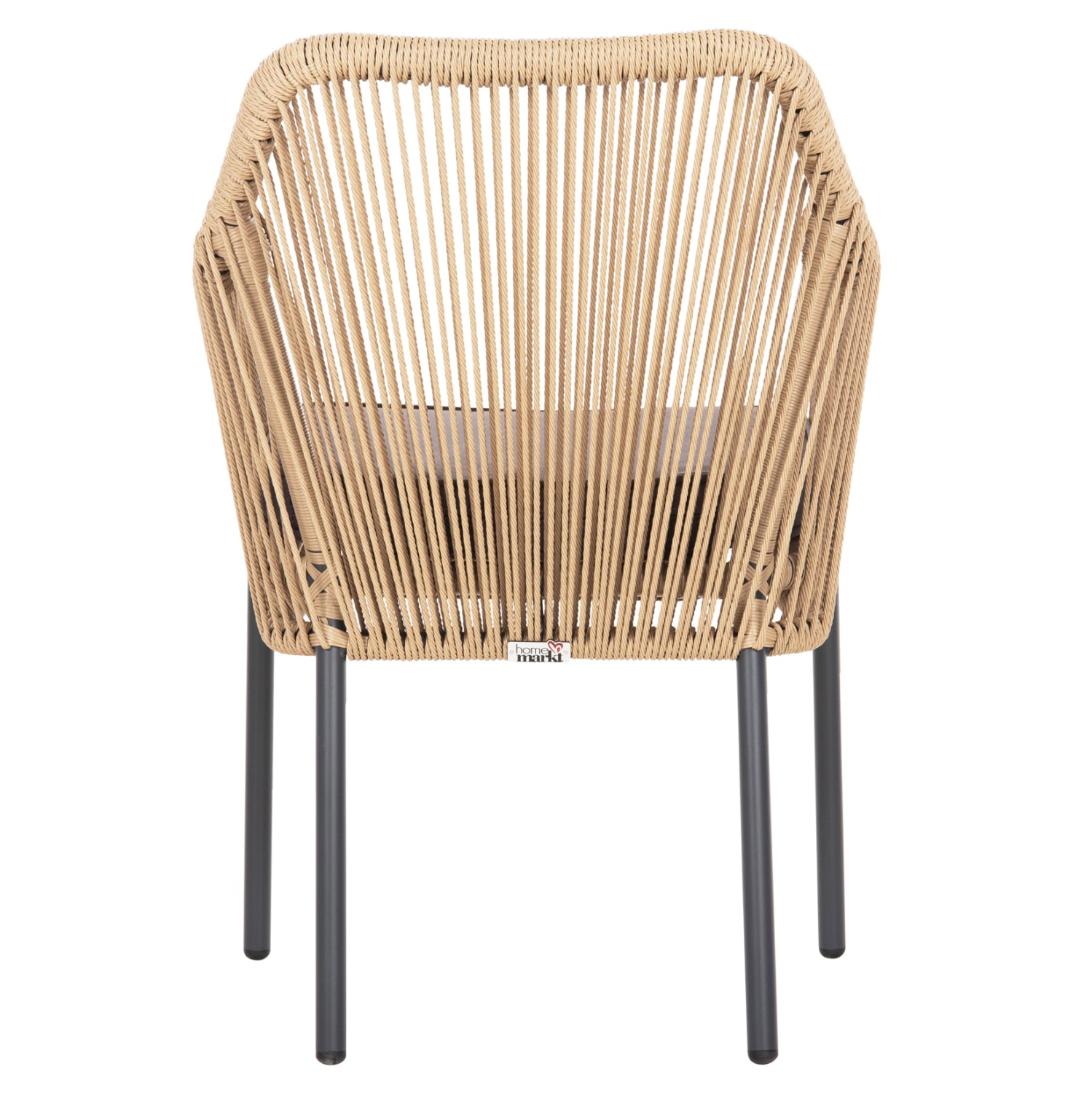 Алуминиево кресло Eshoni цвят сив-бежов 56x66x82