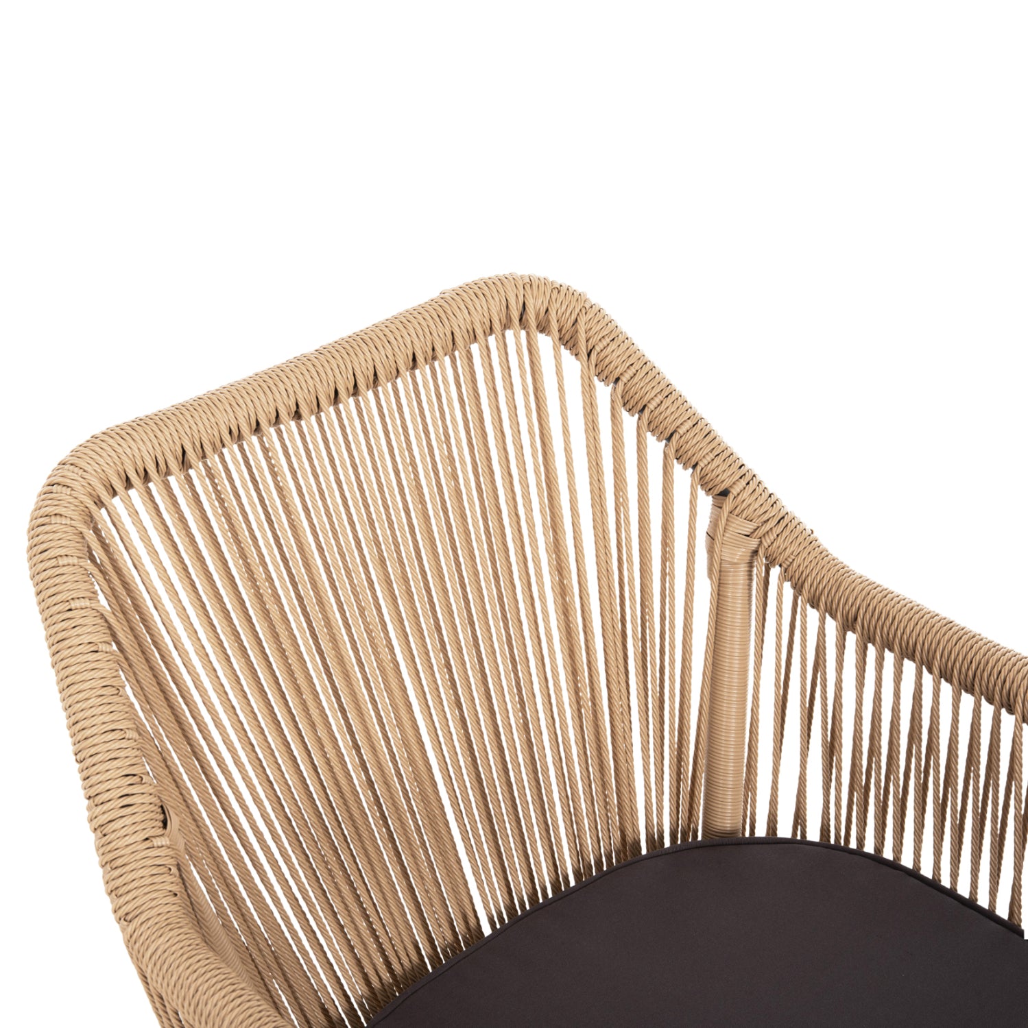 Алуминиево кресло Eshoni цвят сив-бежов 56x66x82