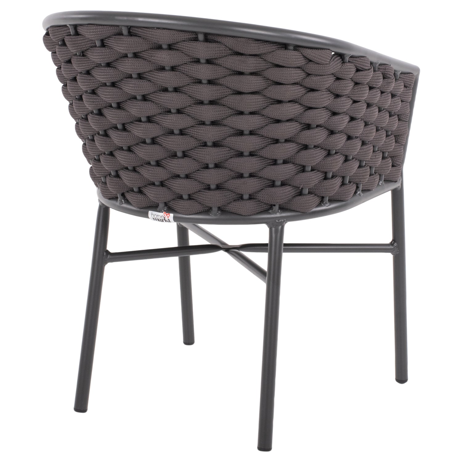 Кресло Афродес цвят тъмно сив 60x57x77