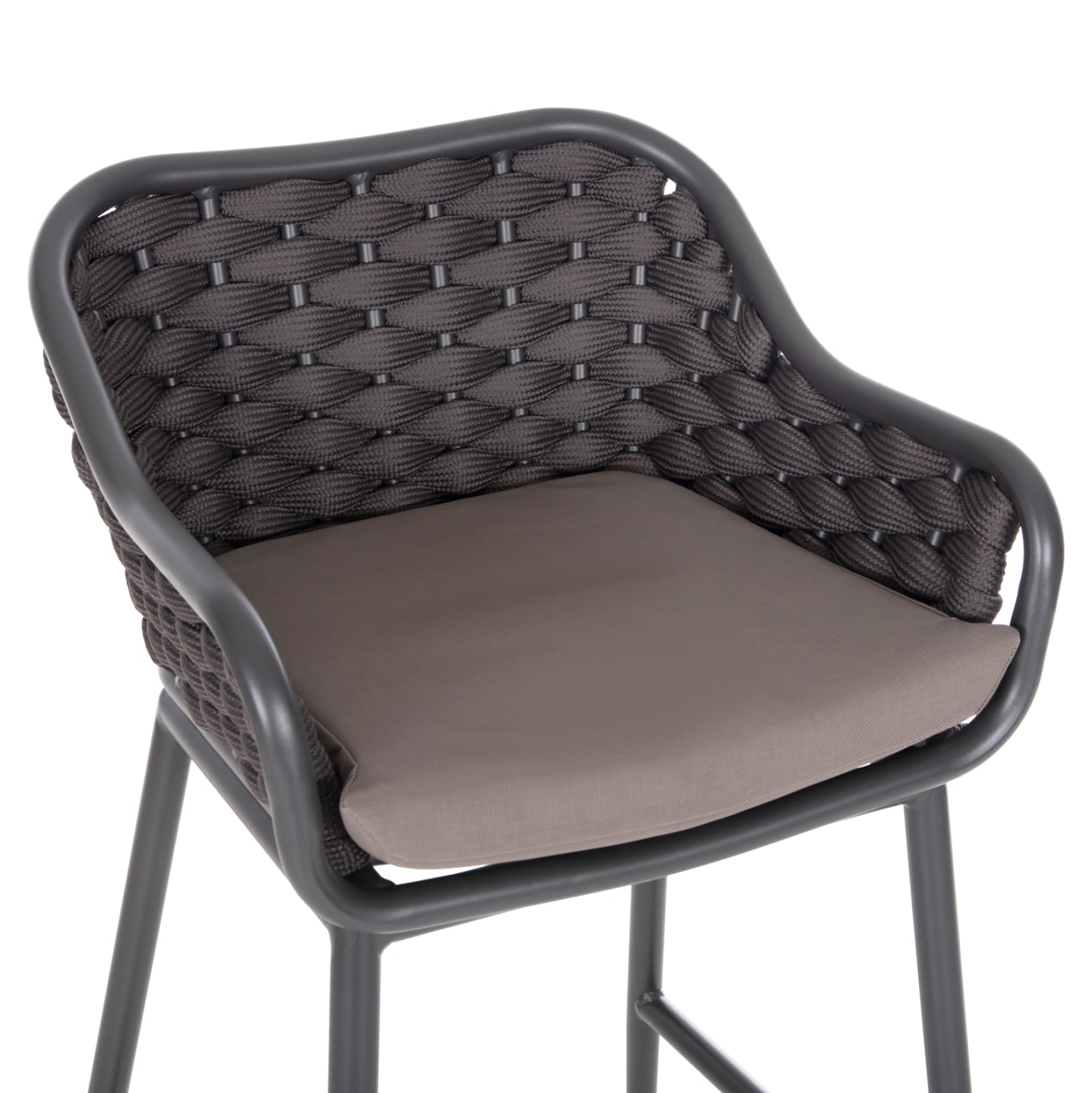 Бар стол цвят тъмно сив алуминий 5862/ 50x50x103