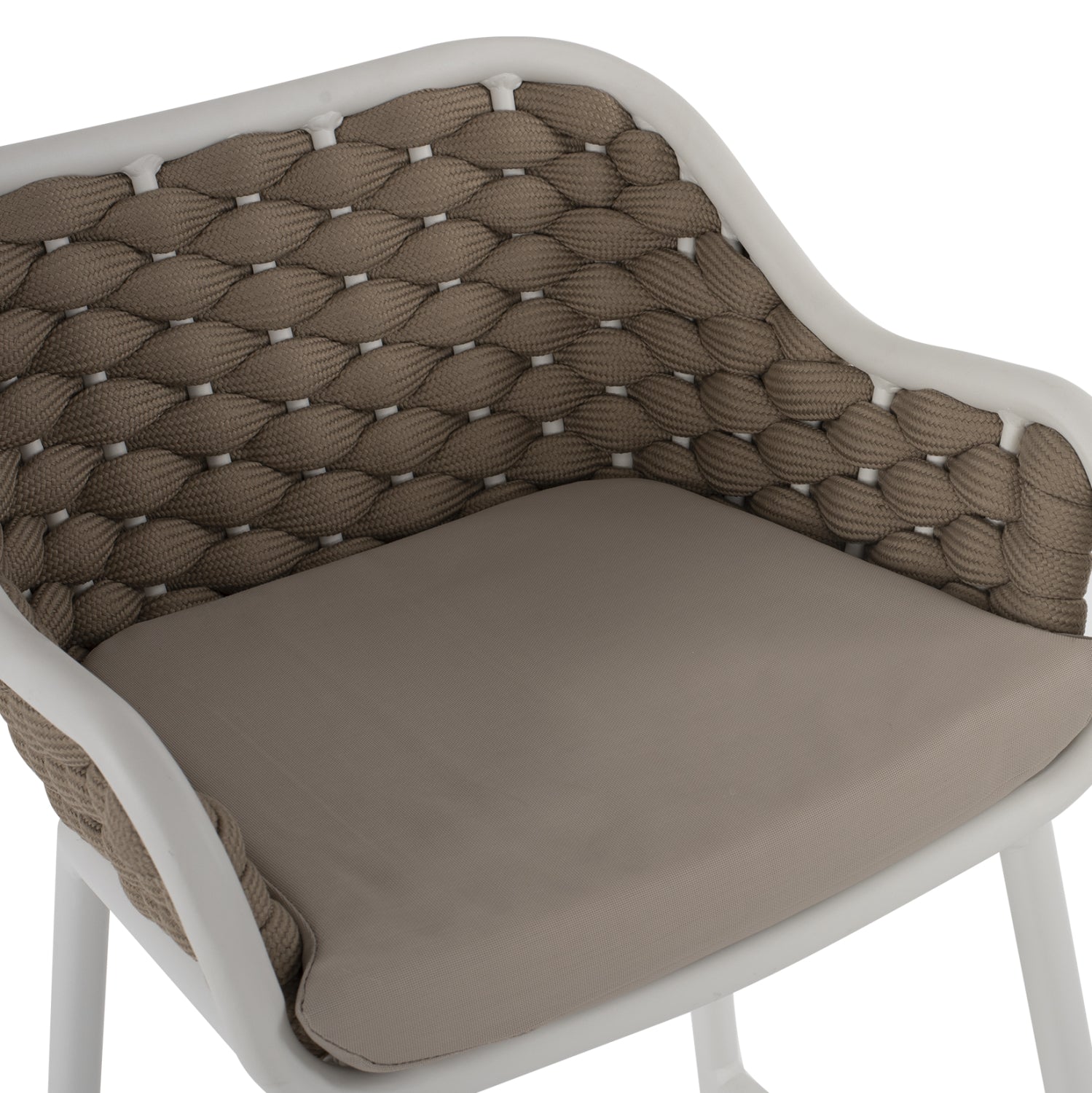 Бар стол 5862 цвят бял-бежов 50x50x103