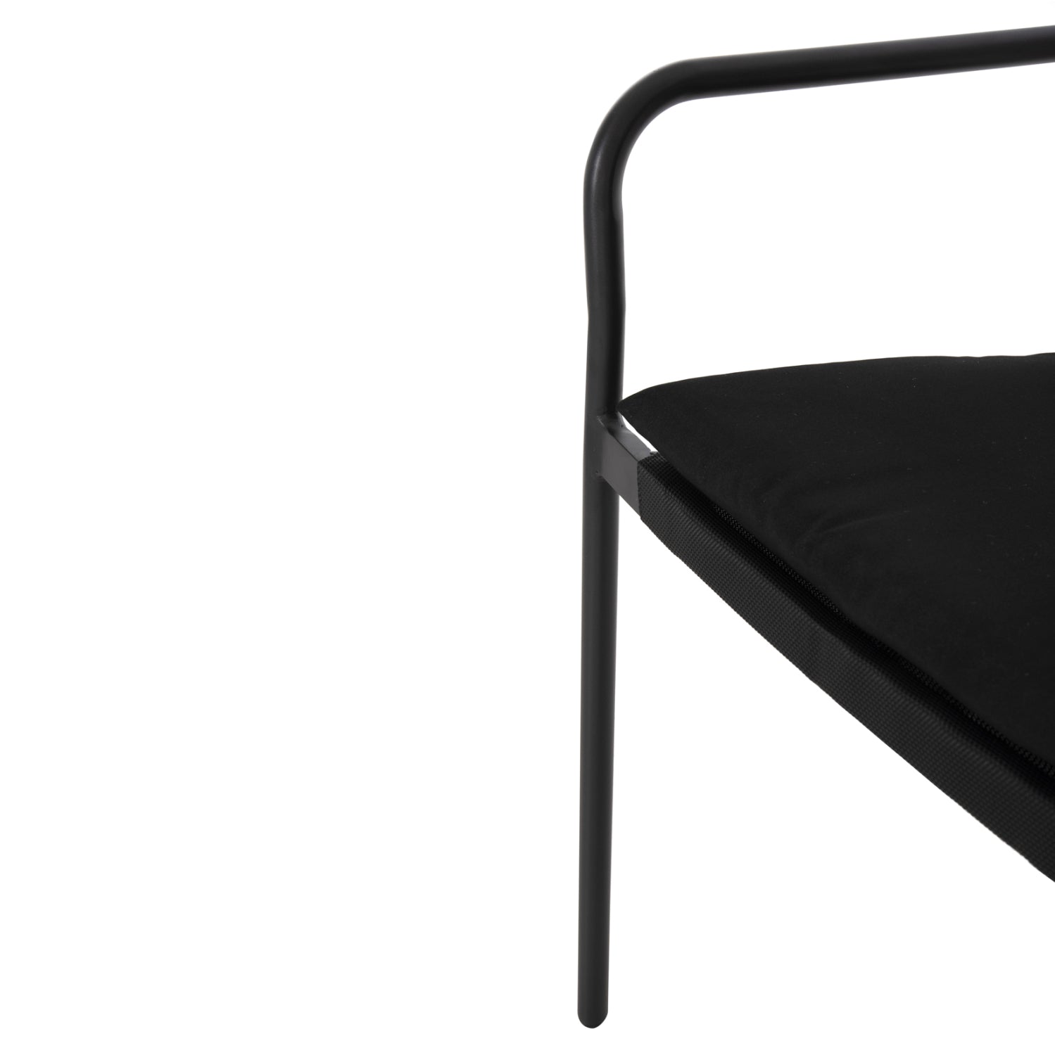 Стол TROTTER цвят тъмно сив-бежов 56x60x85