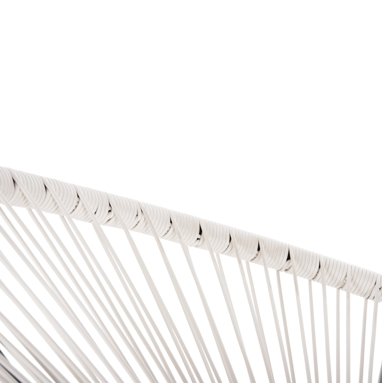 Кресло Акапулко бял цвят синтетичен ратан 71x72x80