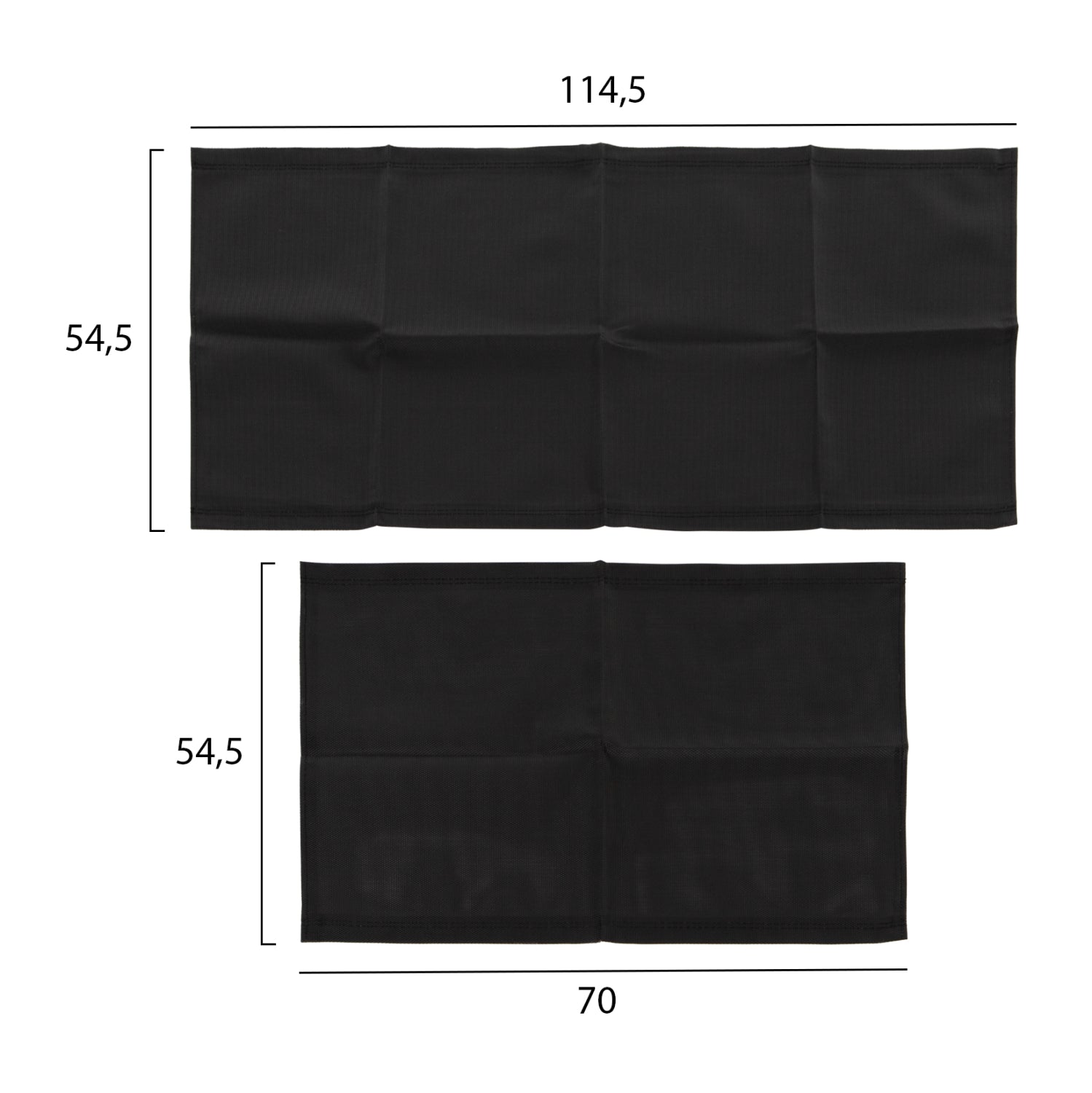 Текстилена мрежа за шезлонг Грета черен цвят
