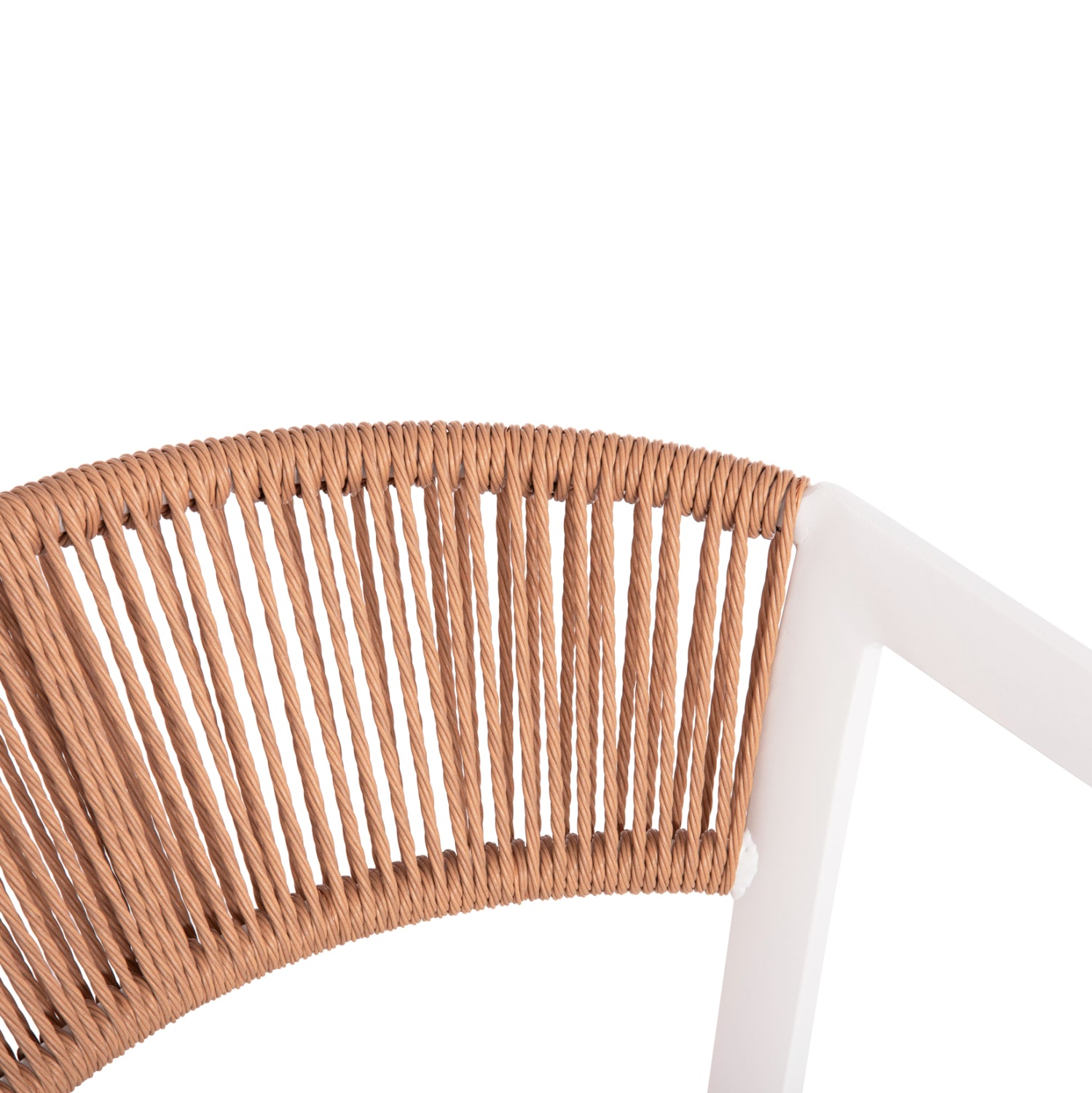 Бар стол 5892 средна височина -цвят бял-бежов 55x56,5x99