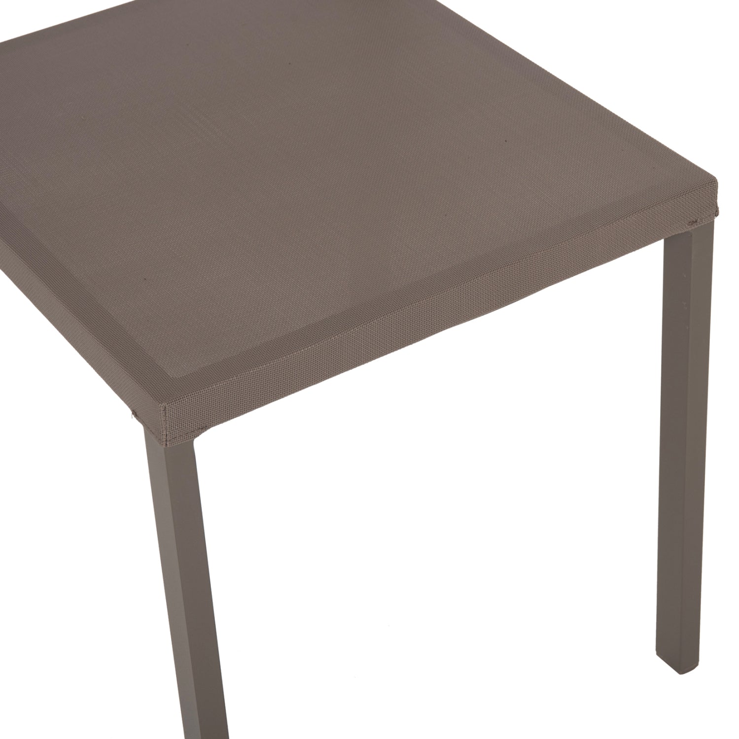 Стол Каи цвят шампанско с въже 46x55,5x83