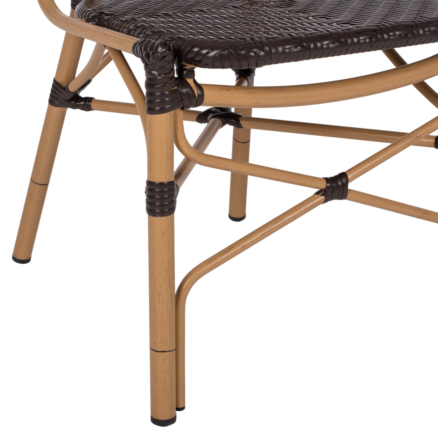 Стол Бамбо кафяв цвят 47x58x95