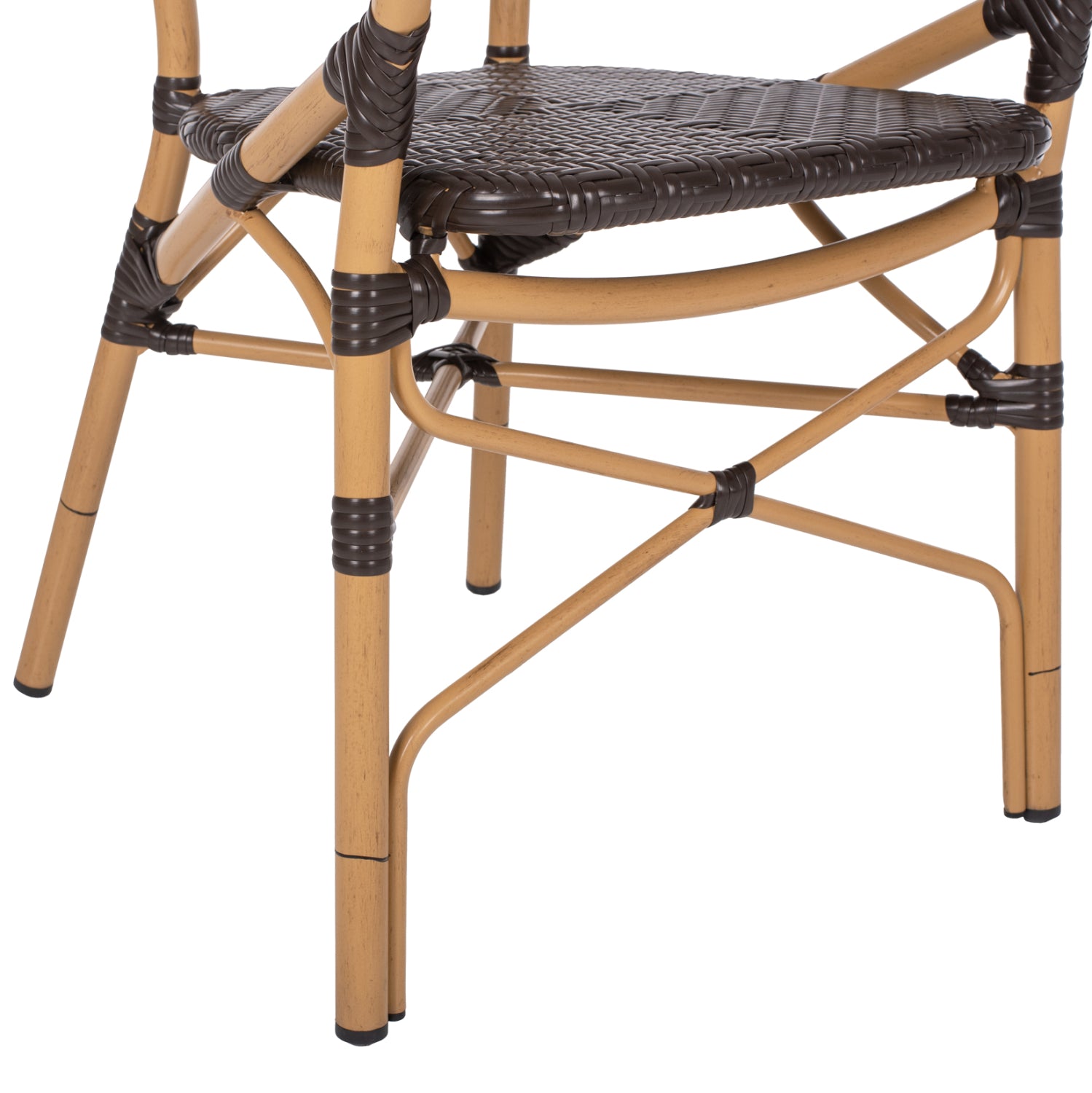 Стол Бамбо кафяв цвят 56x62x95