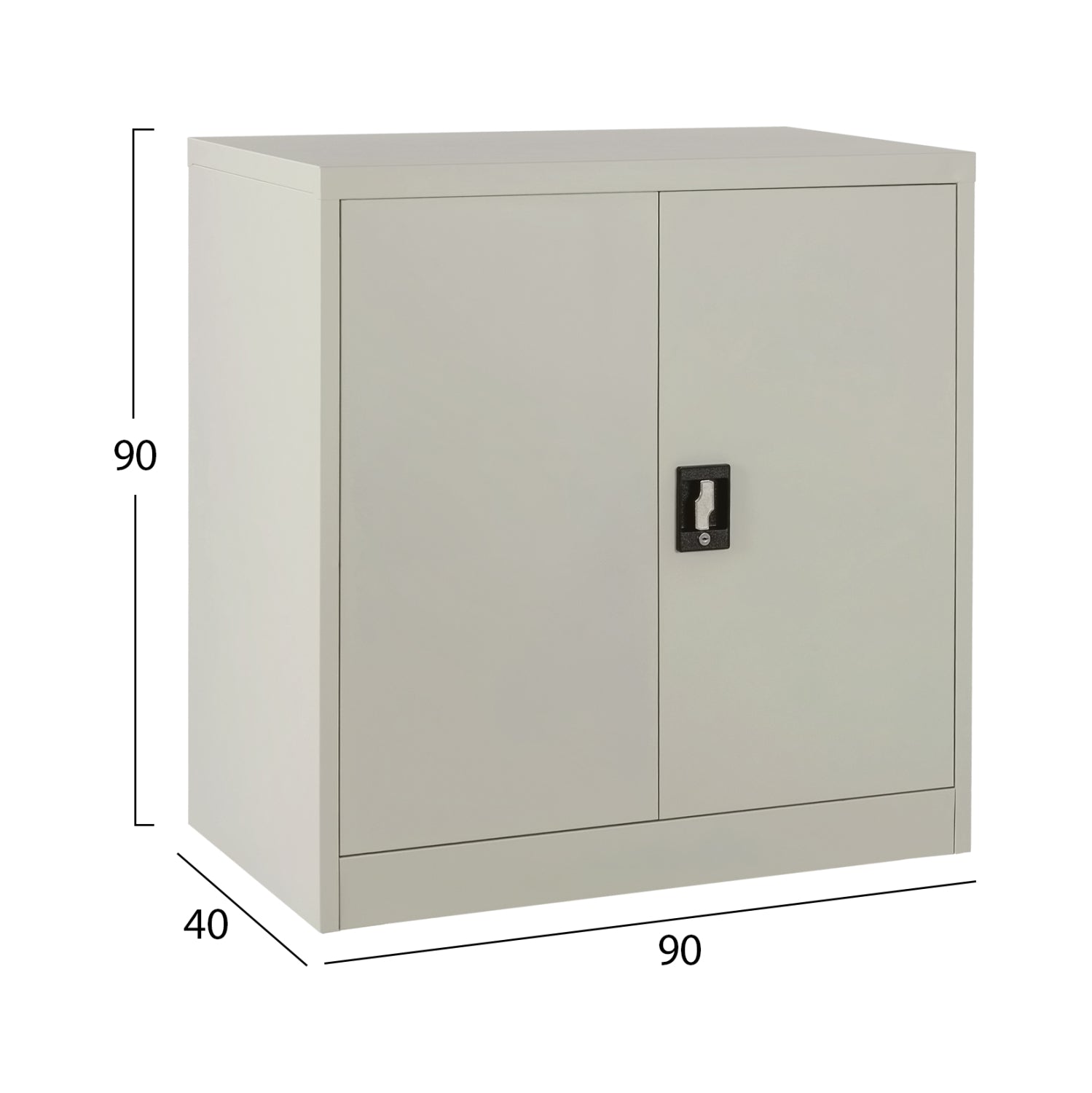 Метален шкаф 5960 светло сив цвят 90X40X90см