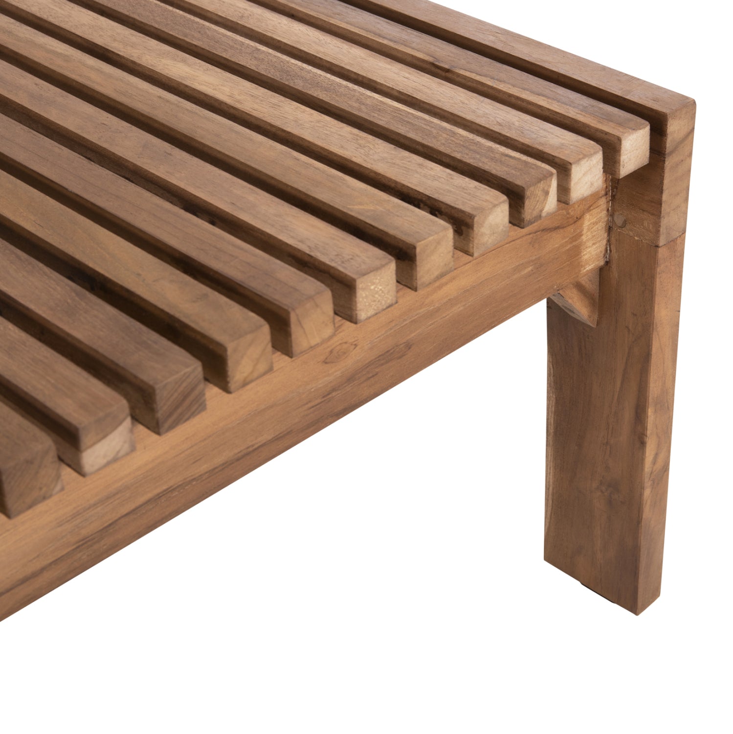 Шезлонг LAGERTHA натурал тиково дърво 200x65x102