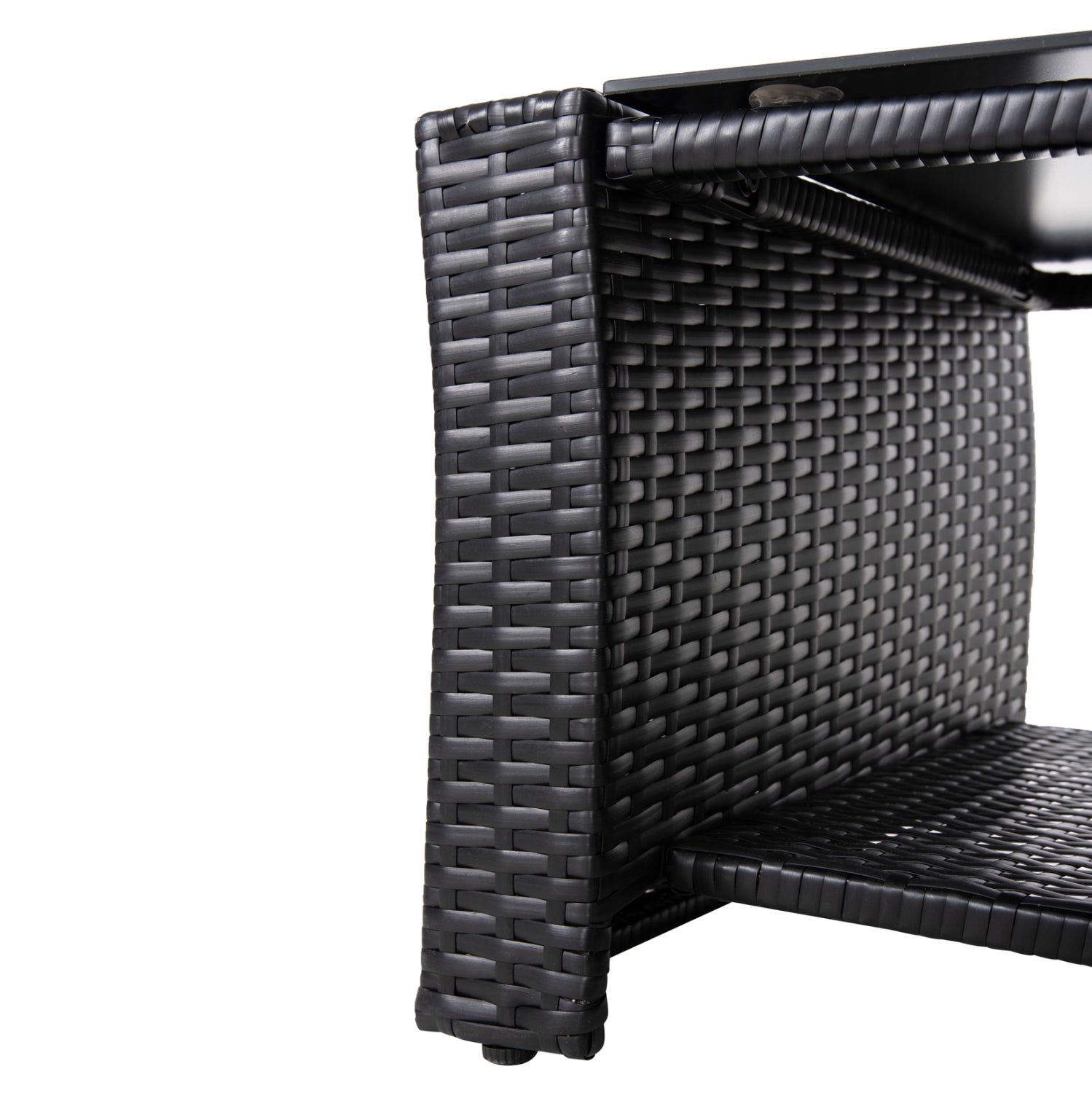 Градински комплект Тори цвят антрацит-бежов диван,2 кресла и маса : 87x50x35 см.