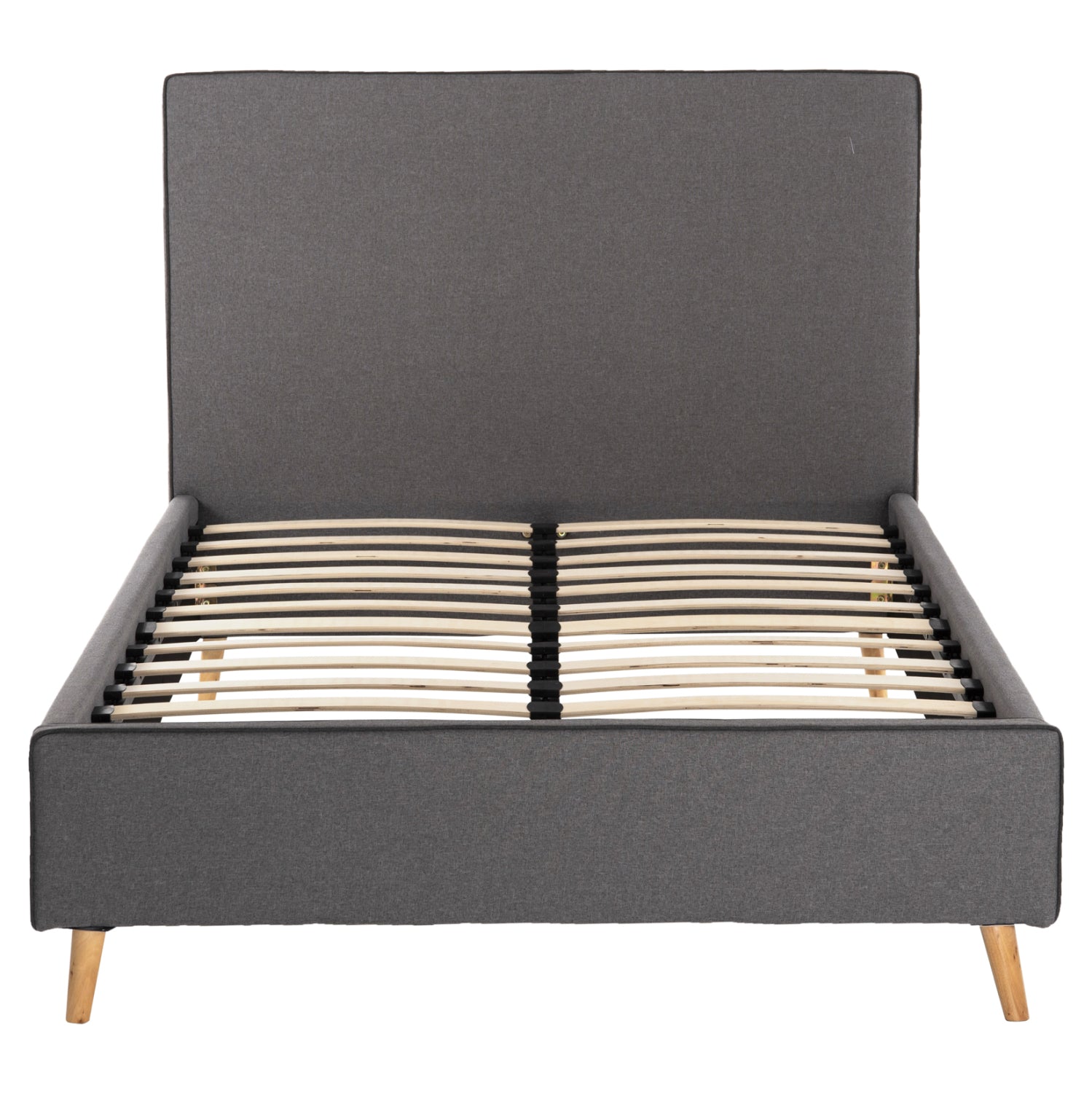 Легло мейлин в сив плат и сива винтова решетка за матрак 120x200 ek