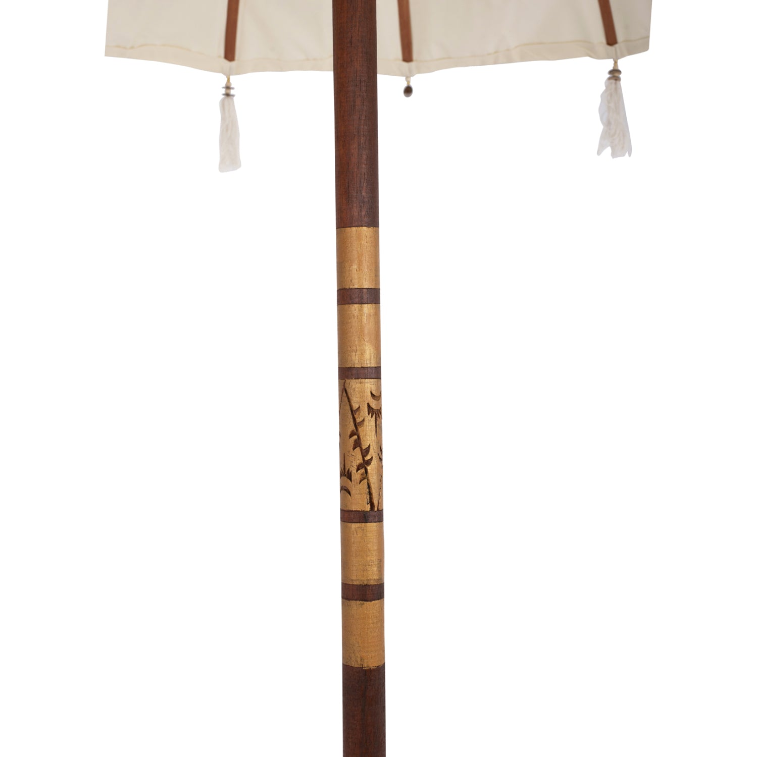 Чадър ф200/268см -цвят крем-натурал/без основа