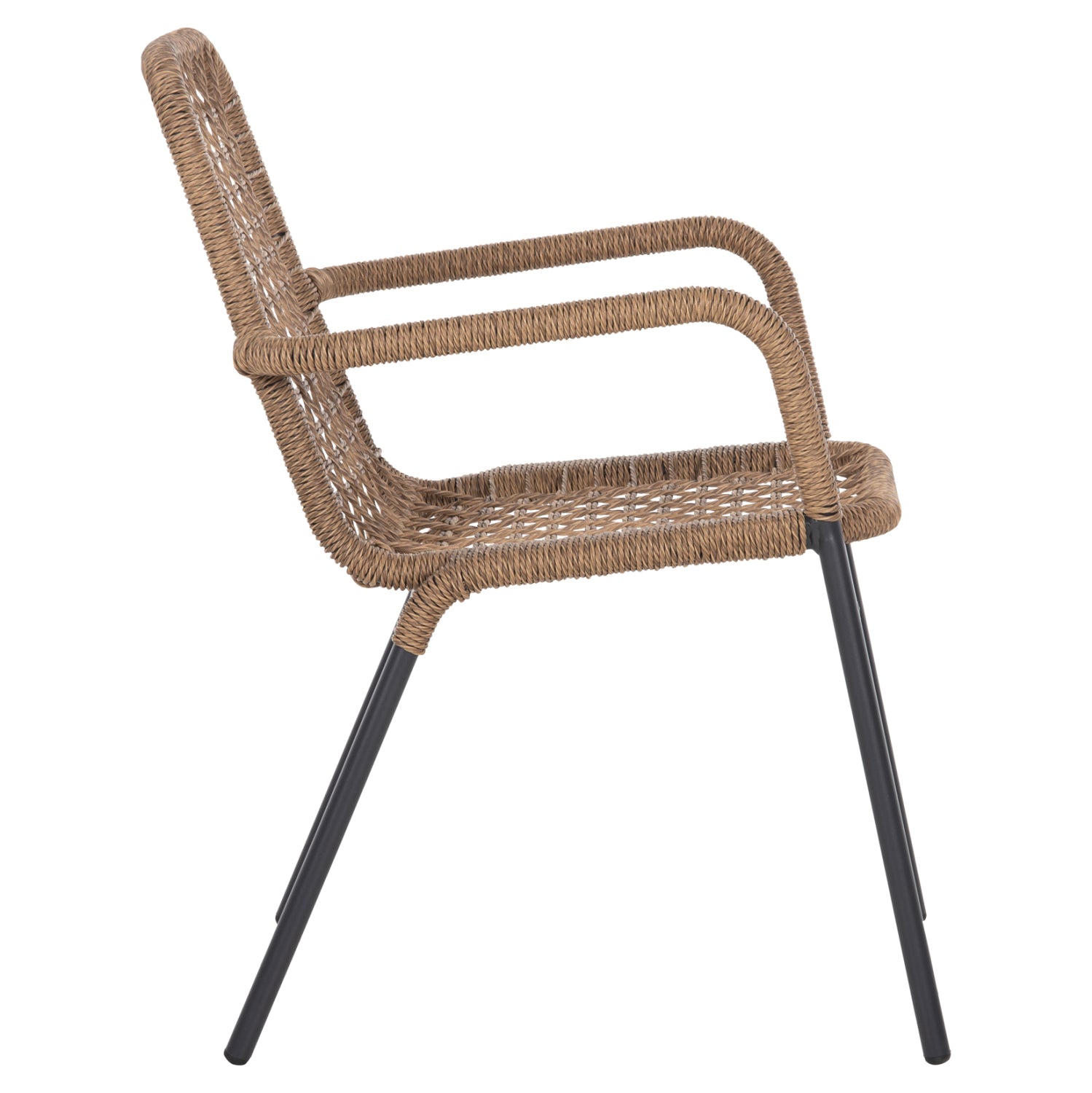 Кресло SPANO цвят антрацит-бежов 55,5x58x81