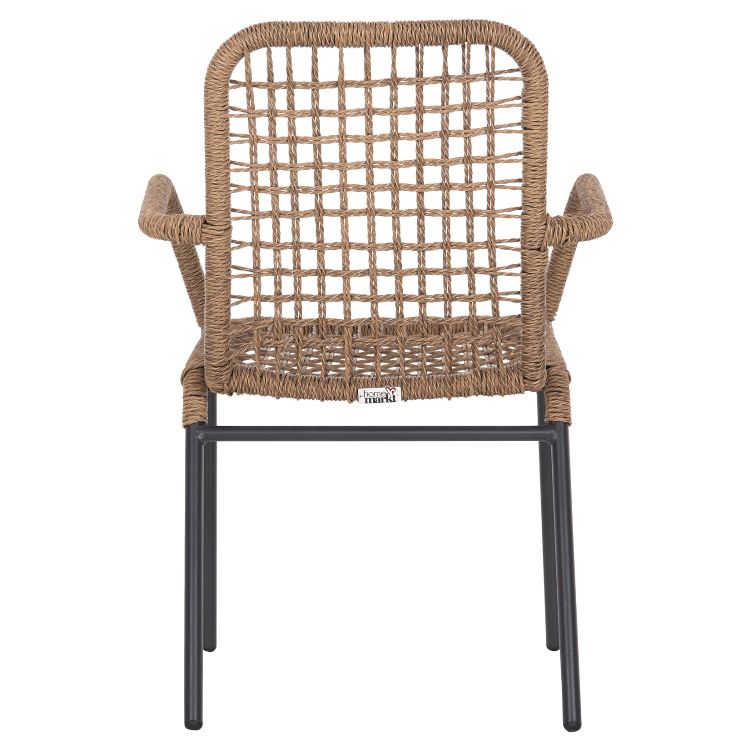 Кресло SPANO цвят антрацит-бежов 55,5x58x81