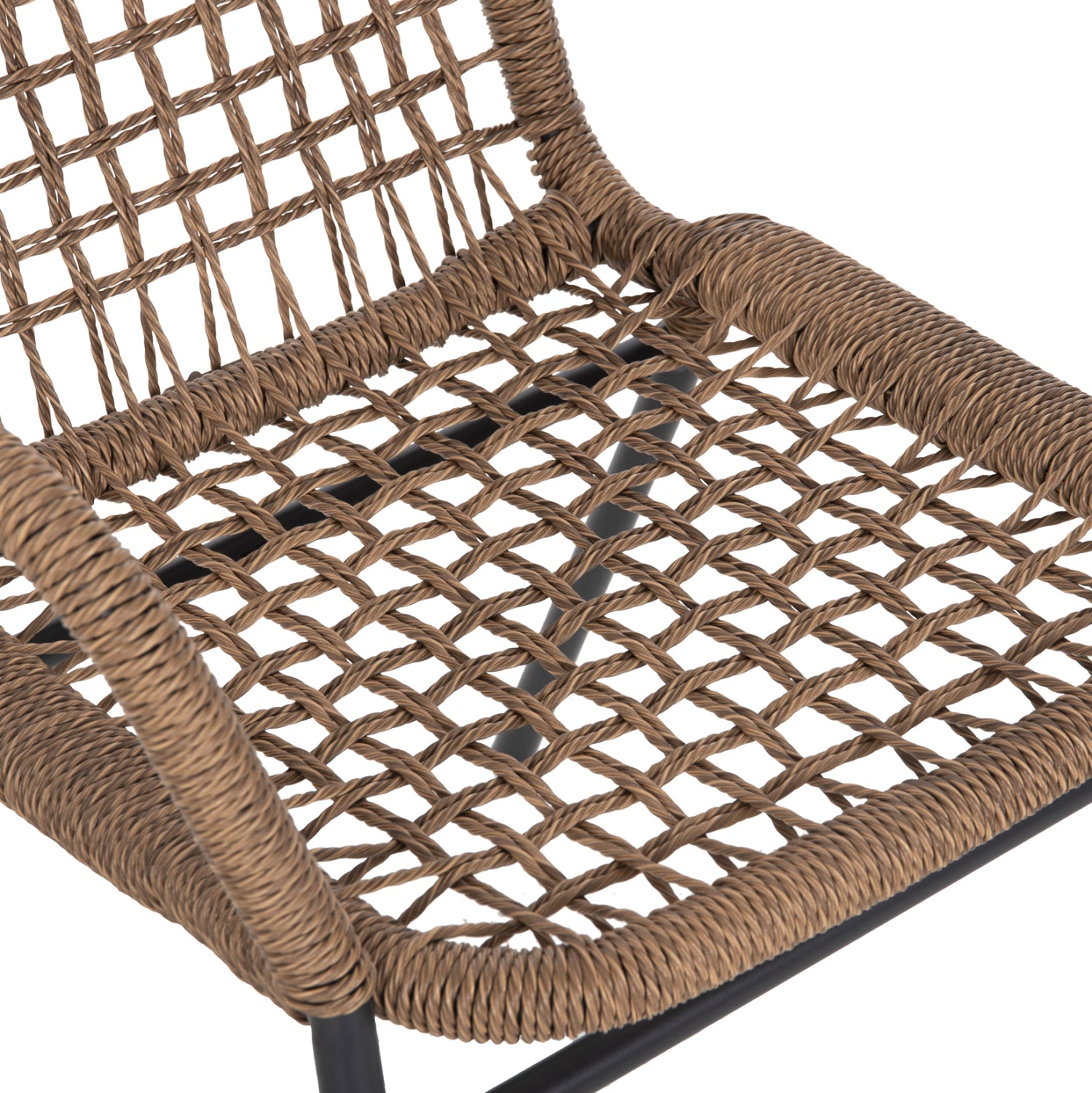 Кресло SPANO цвят антрацит-бежов 55,5x58x81