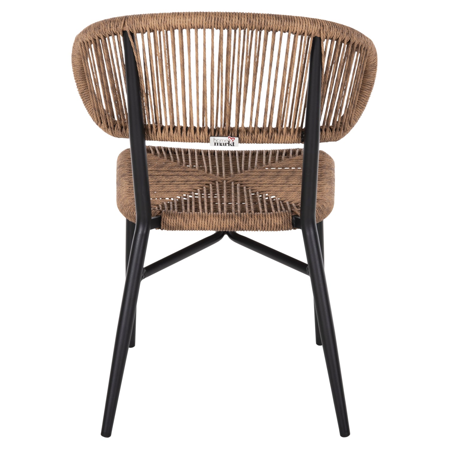 Стол EULO цвят черен-натурал 49x60x78