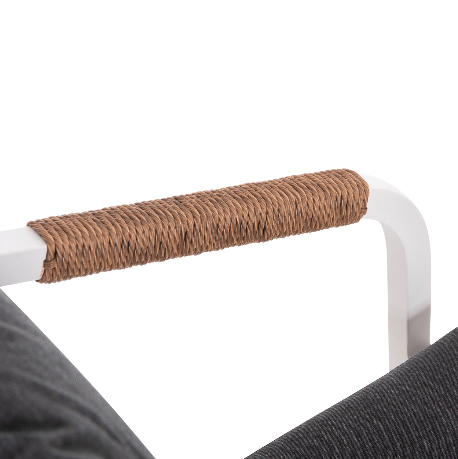 Кресло MAERLY цвят бял-антрацит 57x60x84