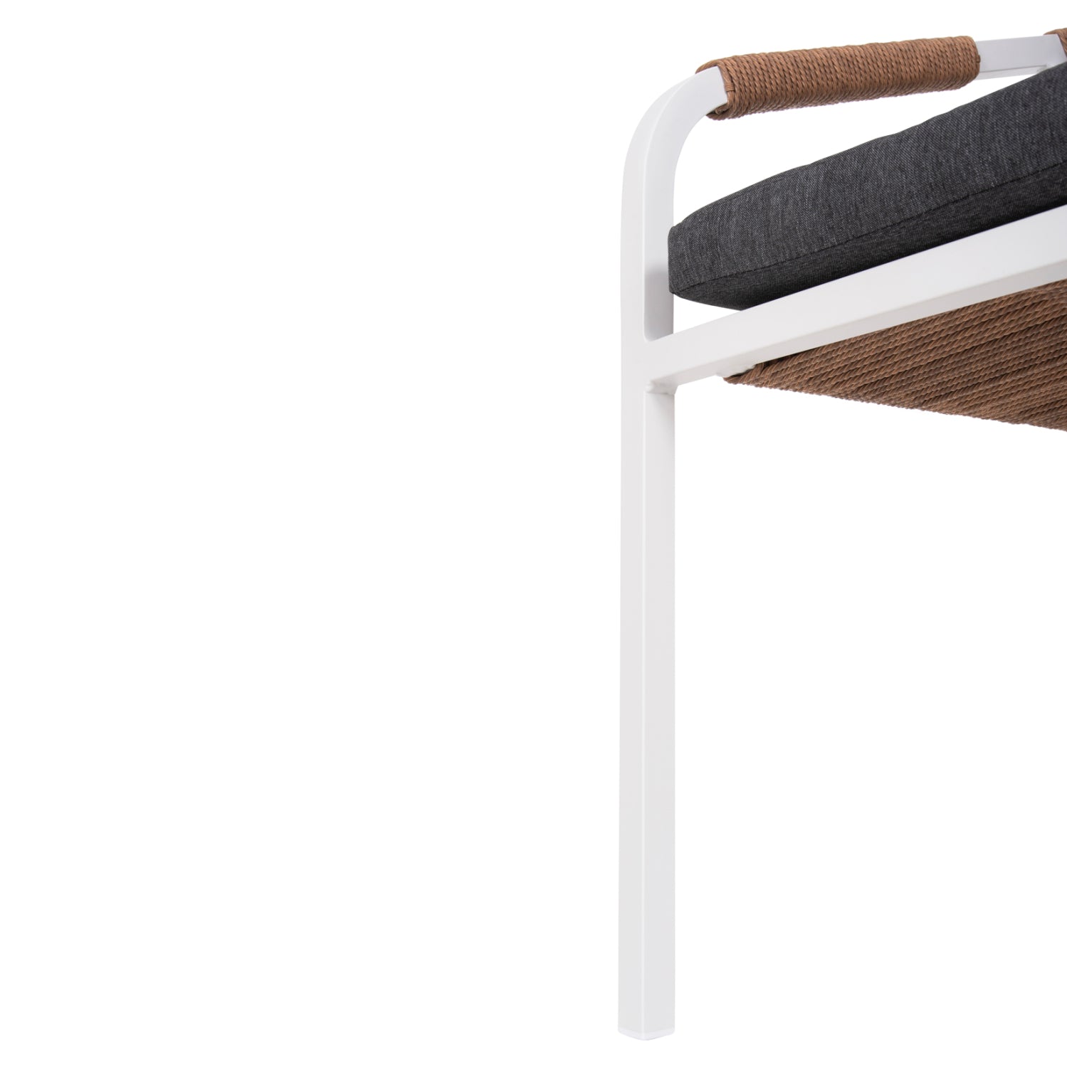 Кресло MAERLY цвят бял-антрацит 57x60x84