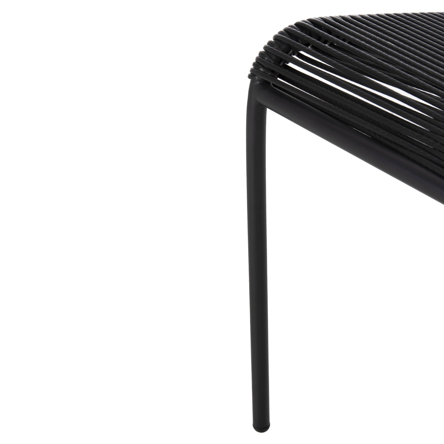 Стол Суки черен цвят 54x62x80