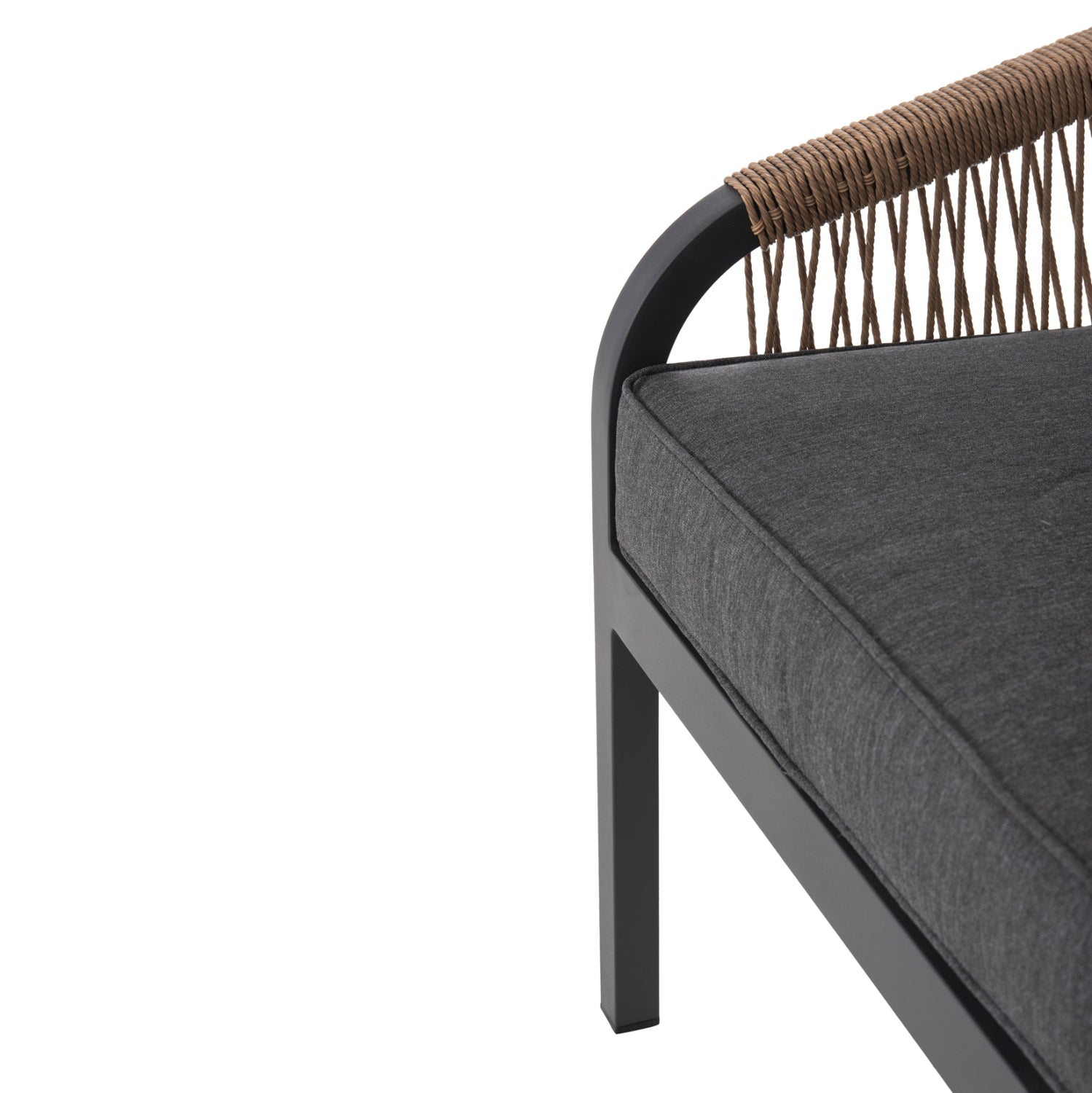 Градински комплект 4 бр MAERLY бежов-антрацит цвят с маса 109x56.5x41