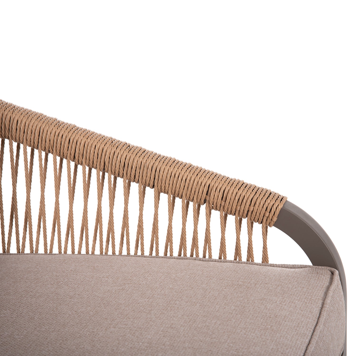 Градински комплект 4 бр MAERLY шампанско-бежов цвят с маса 109x56.5x41