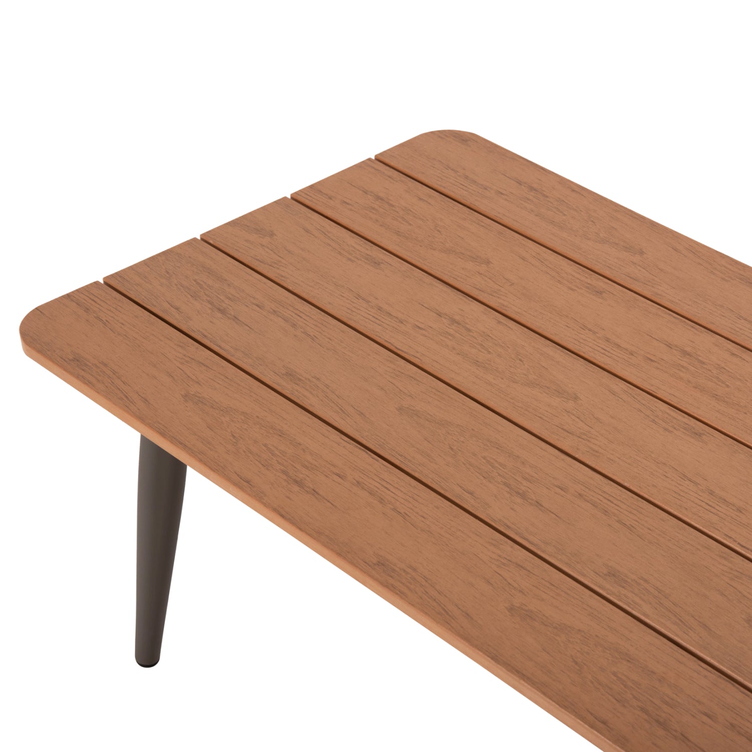 Градински комплект 4 бр MAERLY шампанско-бежов цвят с маса 109x56.5x41