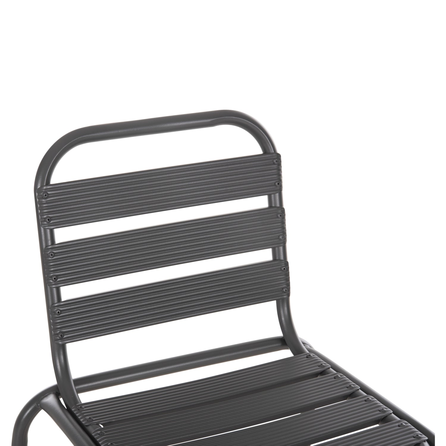 Бар стол LAURA средна височина сив цвят 58,5x58x104