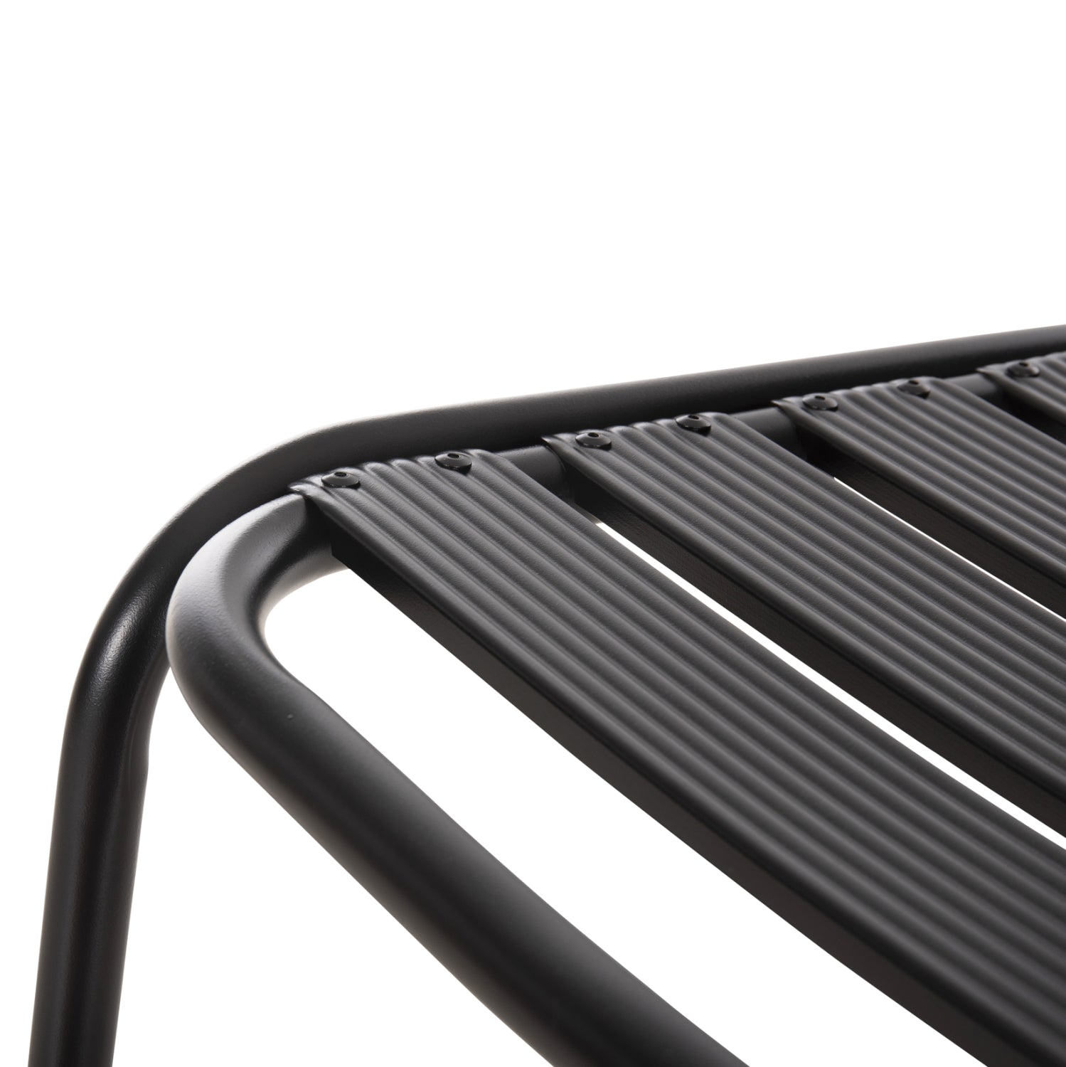 Бар стол LAURA средна височина черен цвят 58,5x58x104