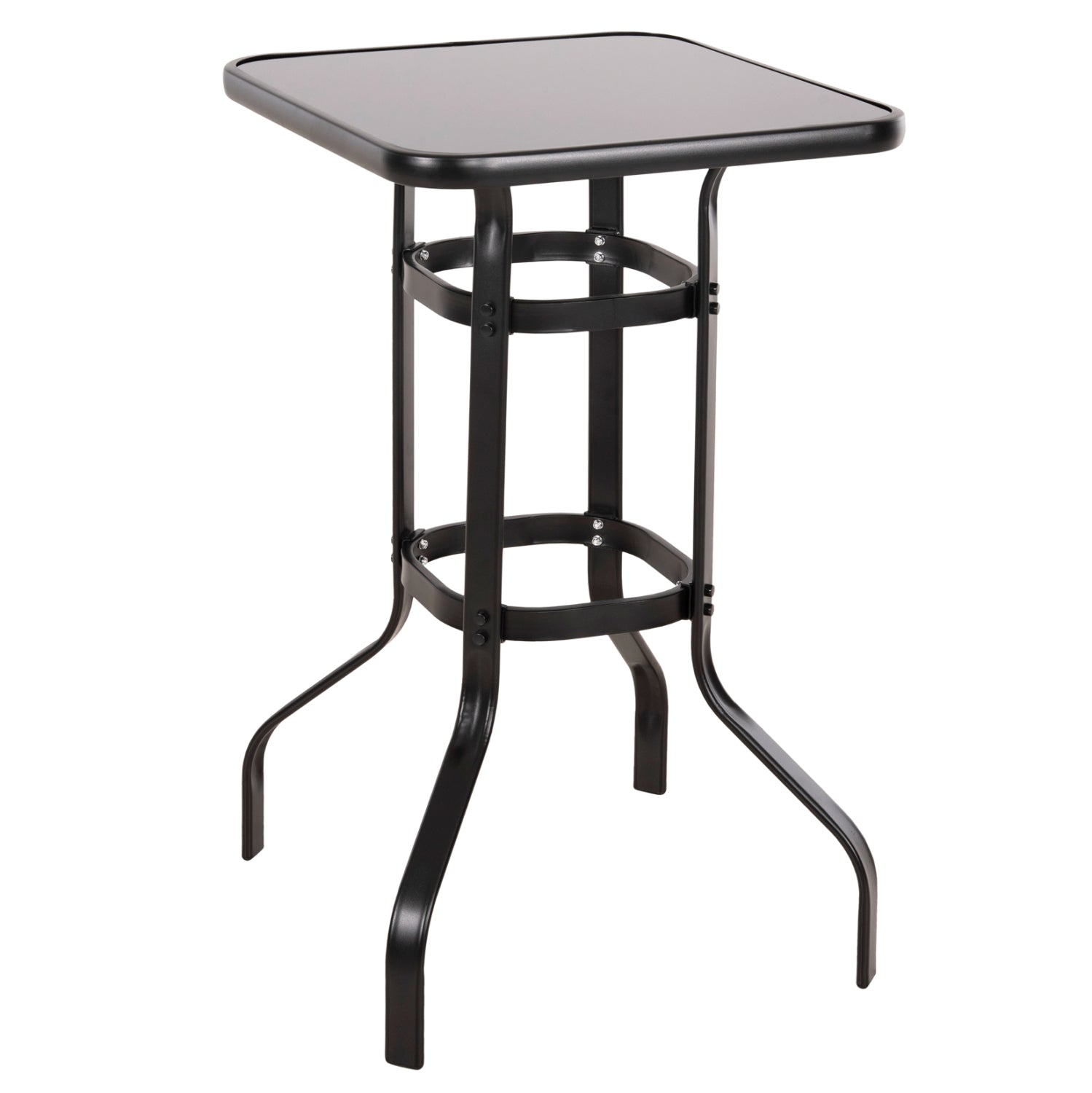 Бар маса FIGGY  черен цвят 60x60x100см