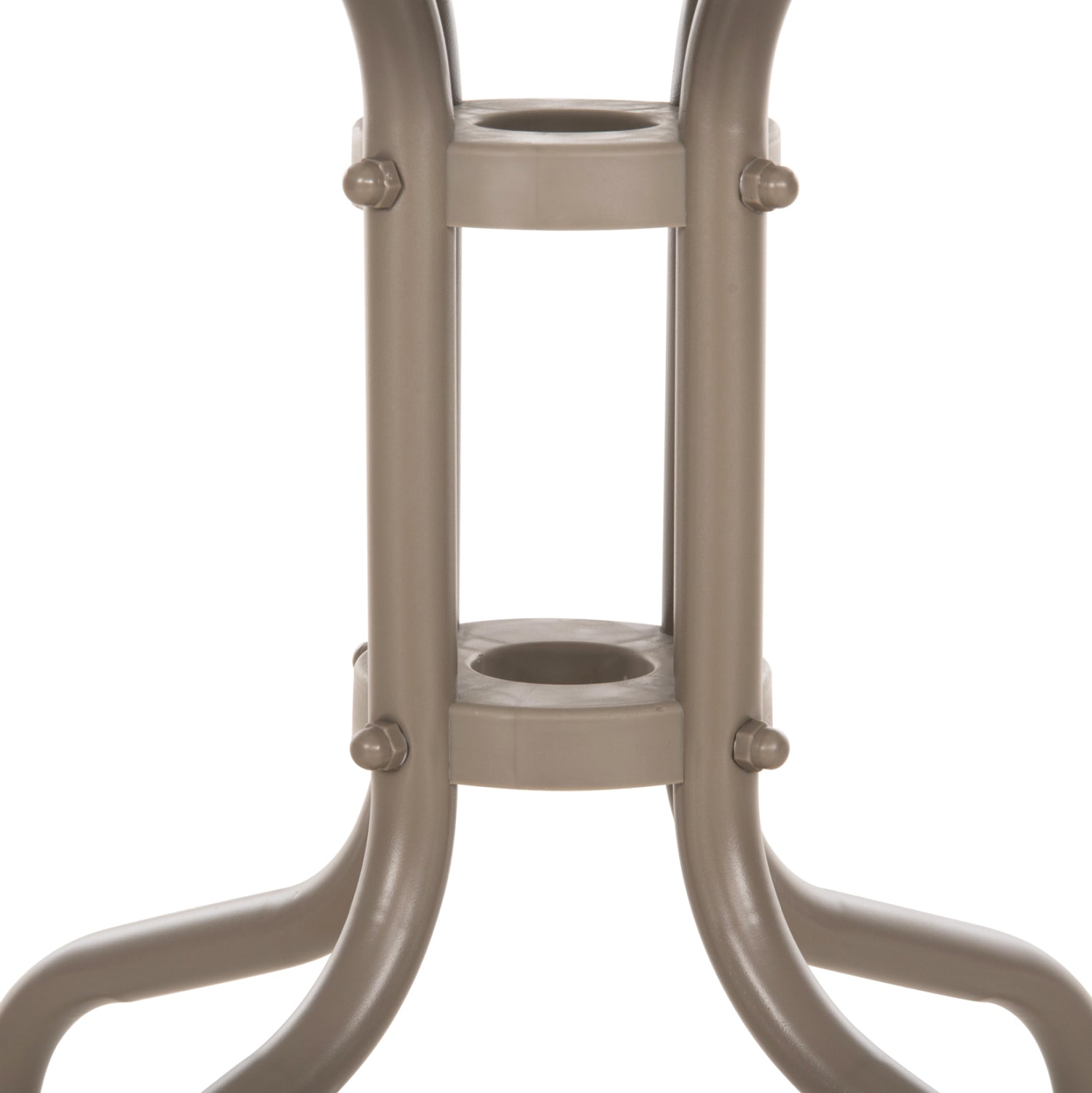 Странична маса Figo , цвят шампанско, метално-стъклена повърхност, 45x45x51см