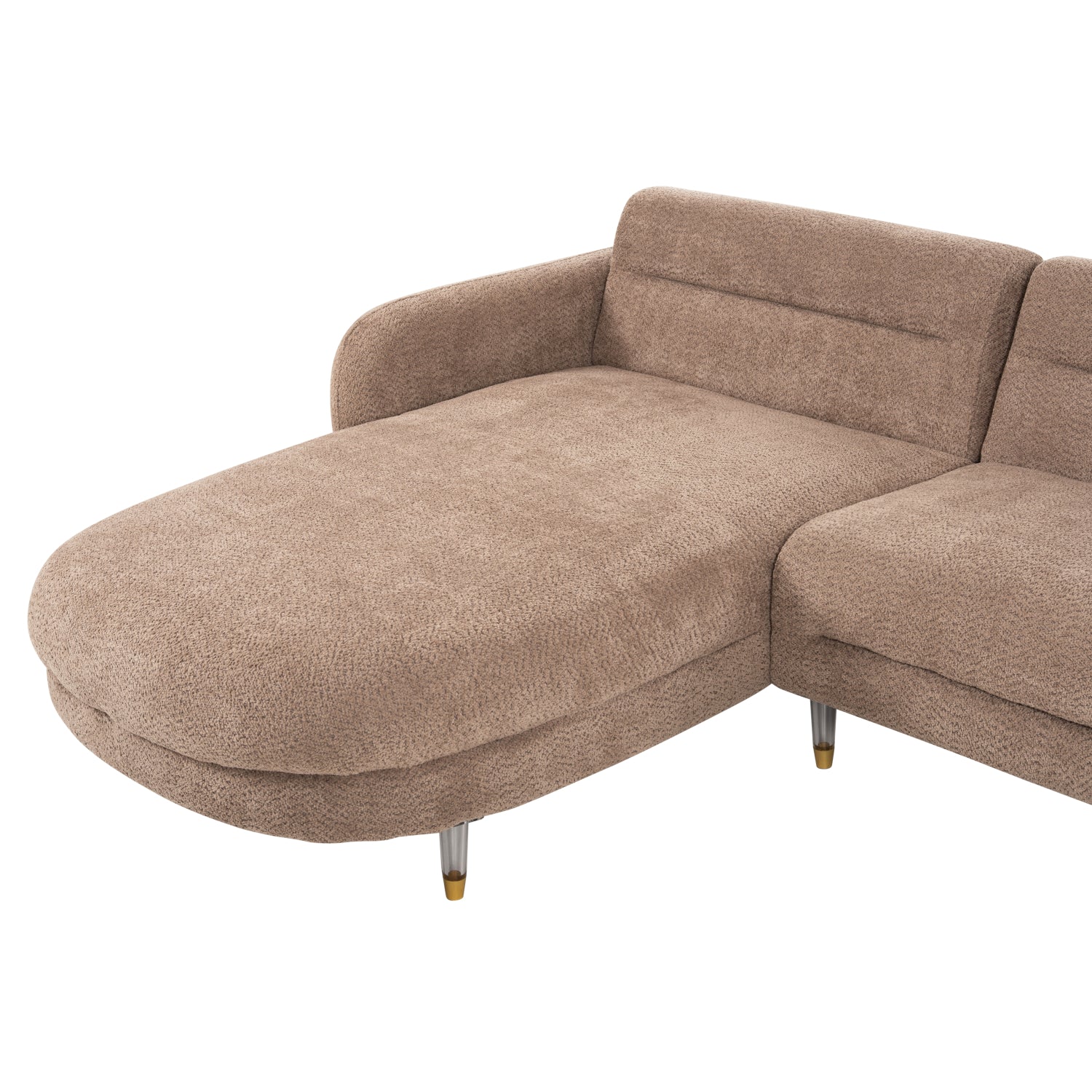 Ъглов диван Флаер обратим ъгъл кафяв цвят