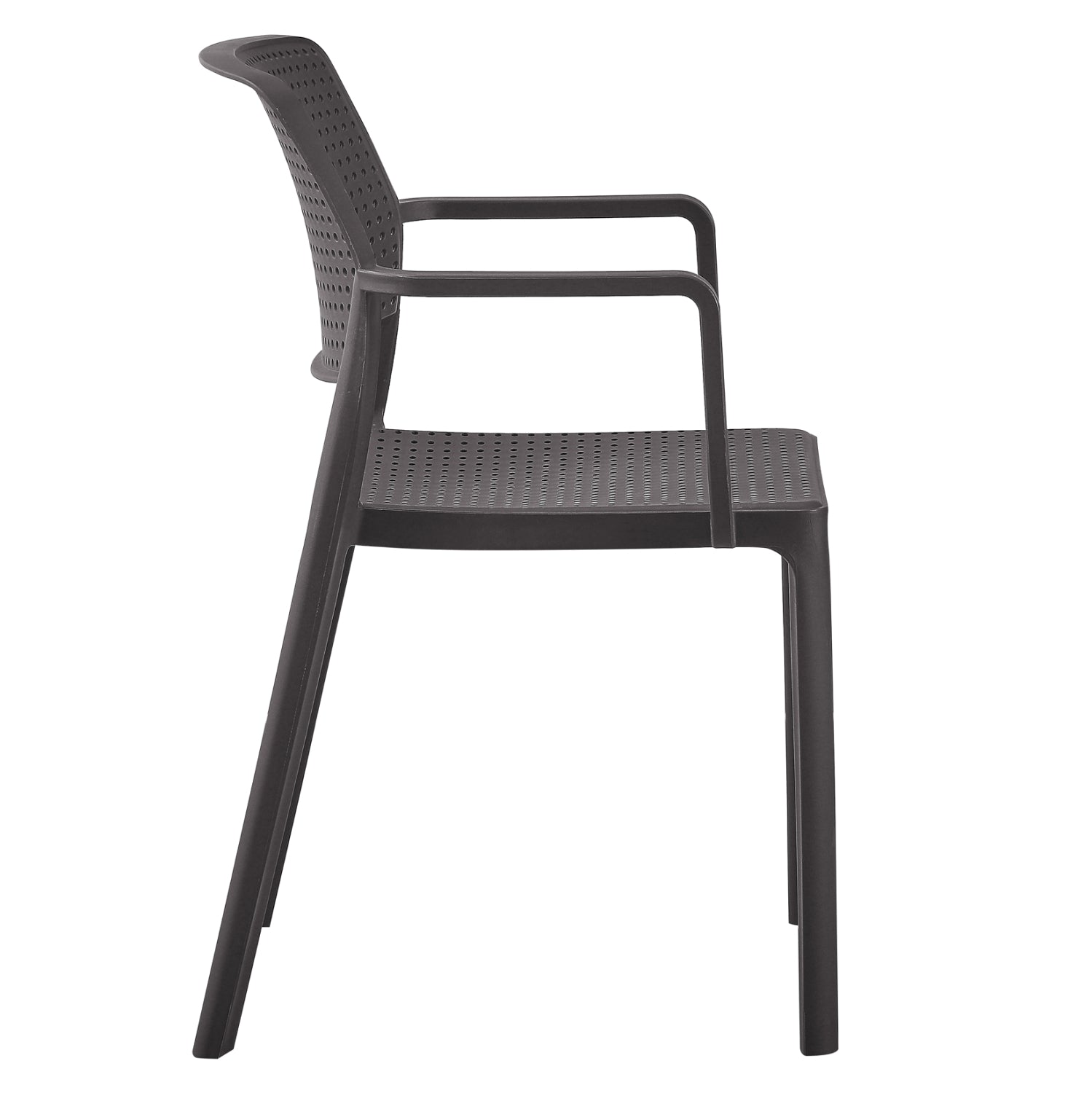 Градински стол COMFEE КГ6102.09 кафяв полипропилен 54x57x83см.