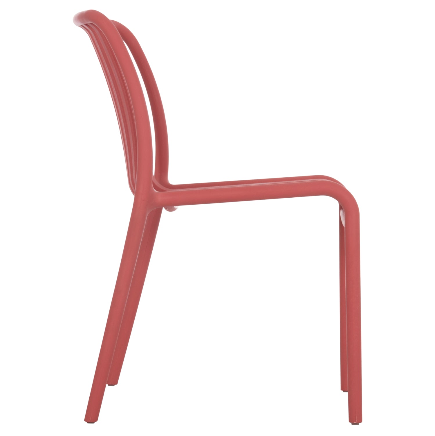 Стол CONVEE червен цвят 48x56x79