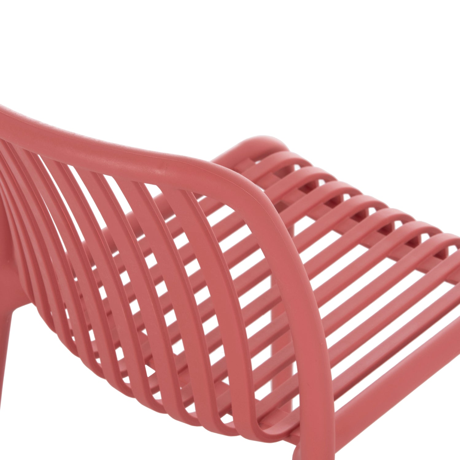 Стол CONVEE червен цвят 48x56x79