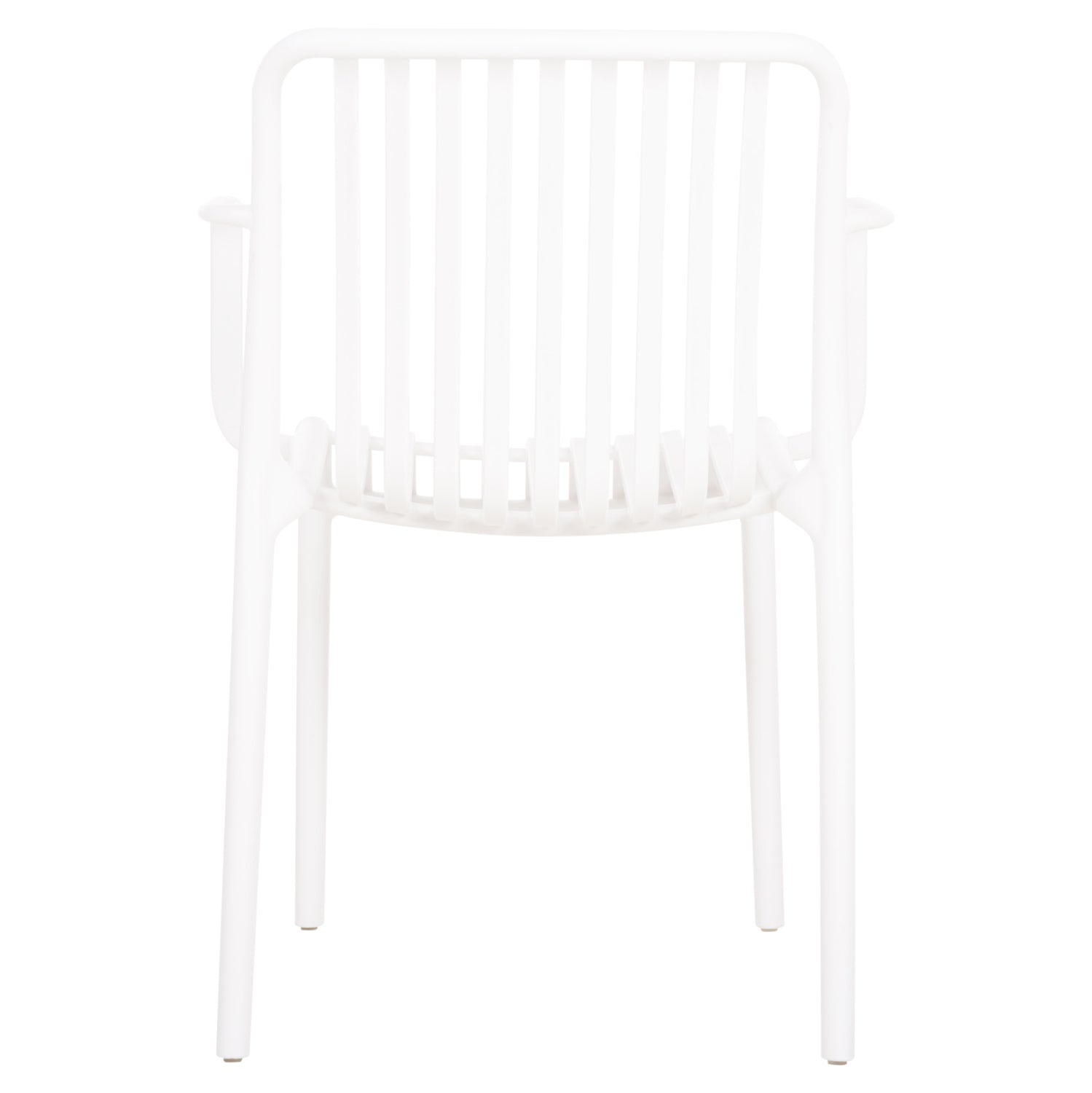 Кресло Конви с подлакътник бял цвят 55x56x79