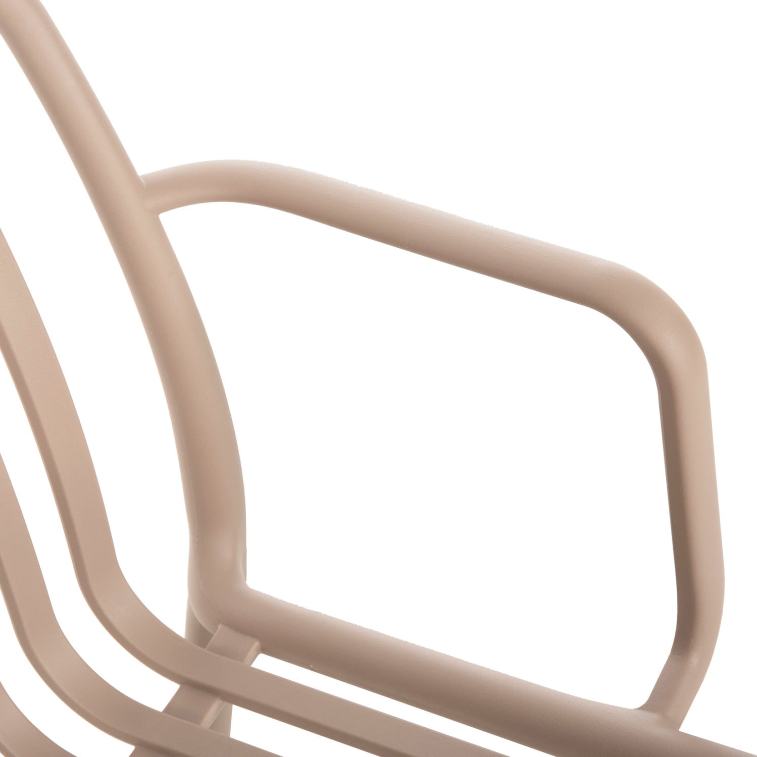 Кресло Конви с подлакътник цвят капучино 55x56x79