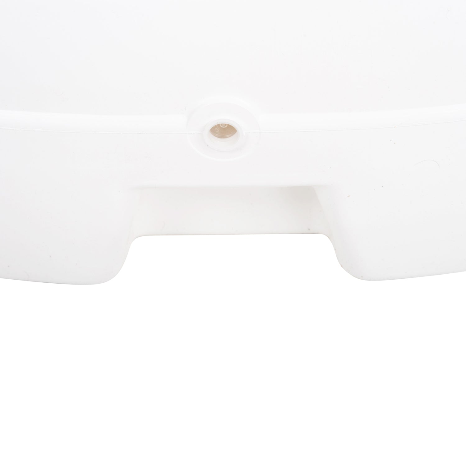 Пластмасова основа за чадър с колела / бяла - 33/50 мм стойка 46.5x23.5