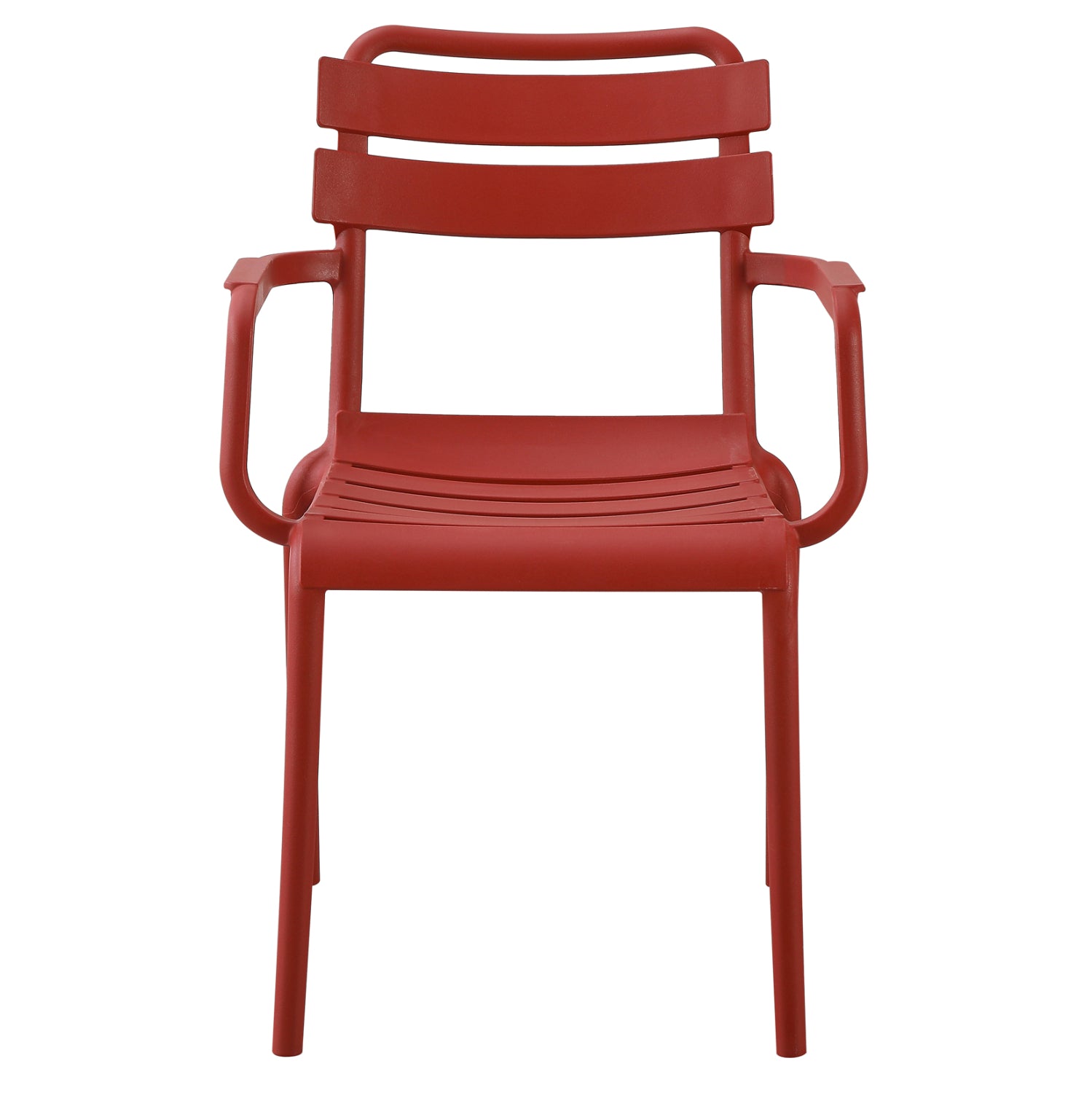 Градински стол PHILLY червен полипропилен 58.5x49x83.5см.