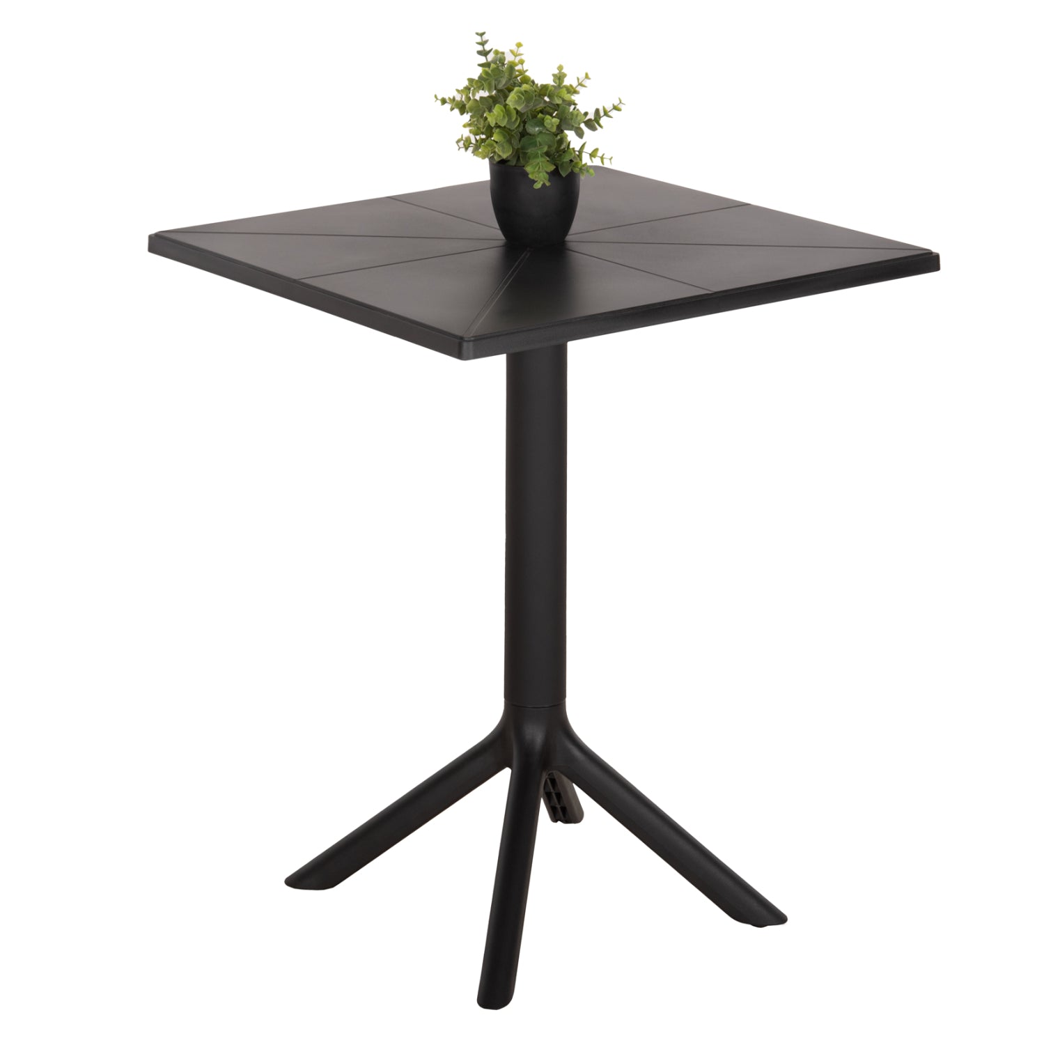 Маса Тери полипропилен -черен цвят 60/60см