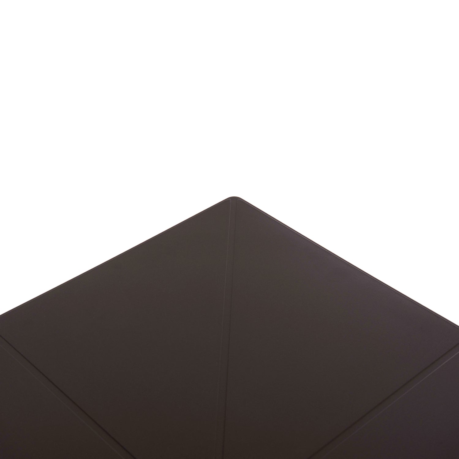 Полипропиленова квадратна маса, Tерин, кафява, 60x60x75см