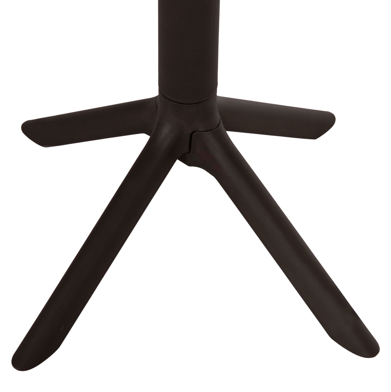 Полипропиленова квадратна маса, Tерин, кафява, 60x60x75см