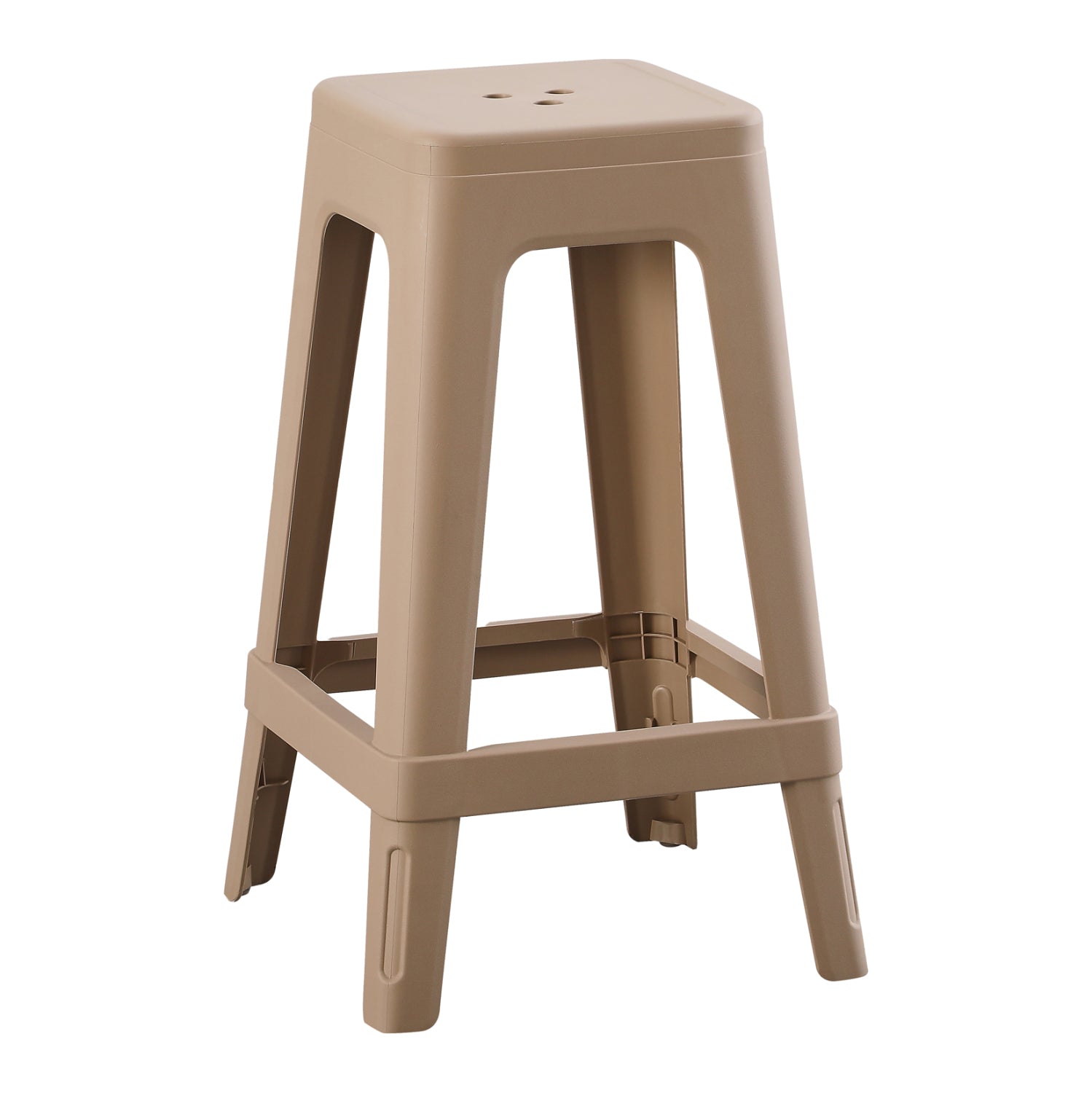 Бар стол ZEB цвят капучино полипропилен 35x35x65