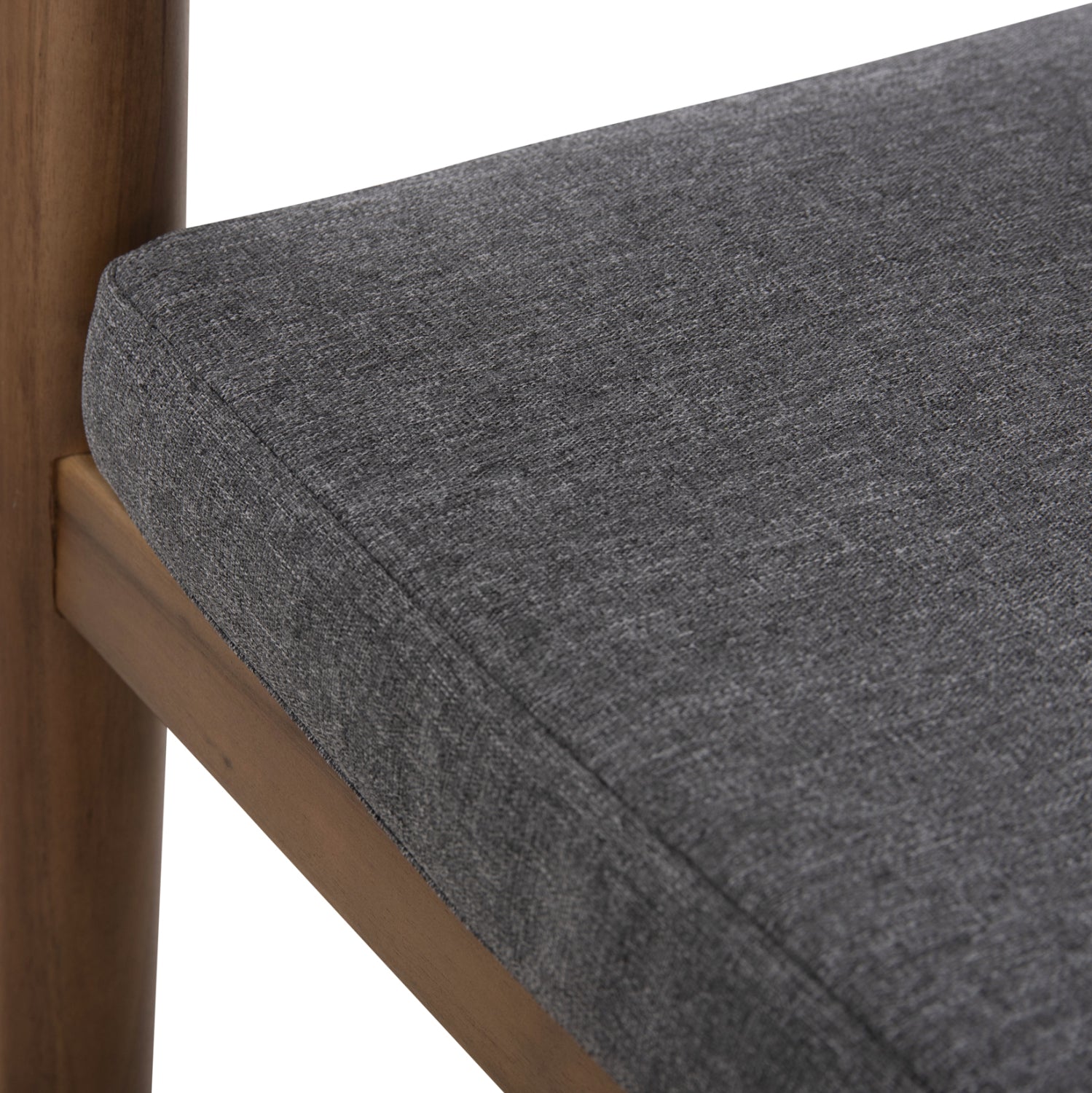 Градински стол NAVAN акациево дърво с въже в сиво 59x58x76см.