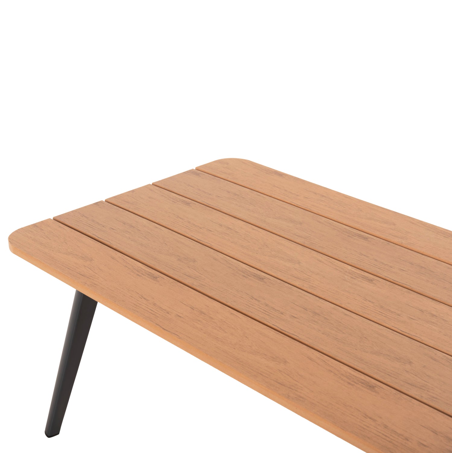 Комплект MAERLY цвят антрацит-бежов с диван 196/258см и маса 120/56.5см