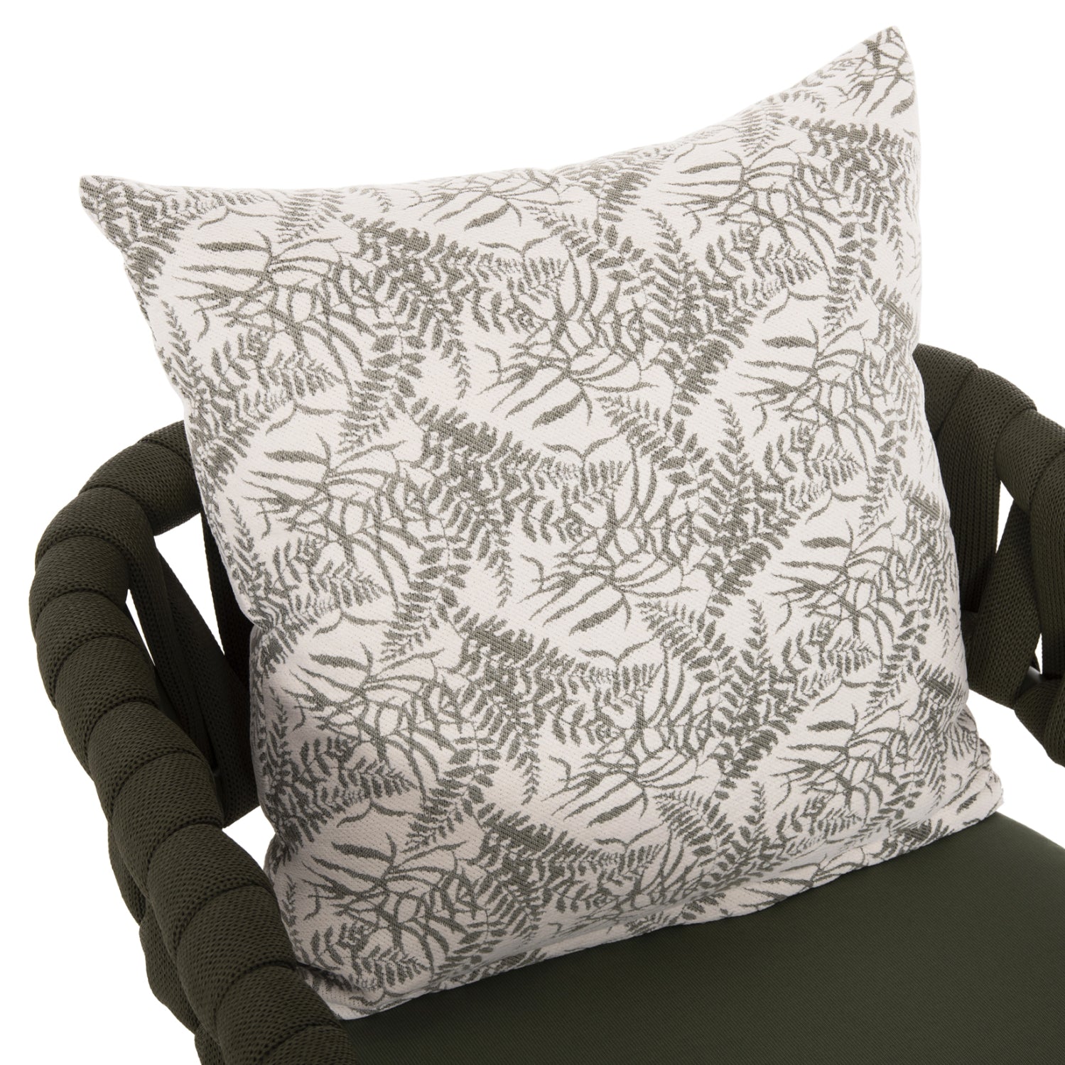 Бар стол CAMDEN маслено зелен цвят 56x60x108