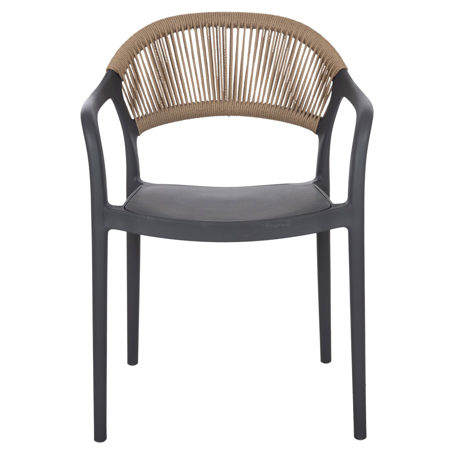 Сив фотогал от eva полипропилен с бежово въже 56.5x53x80см.