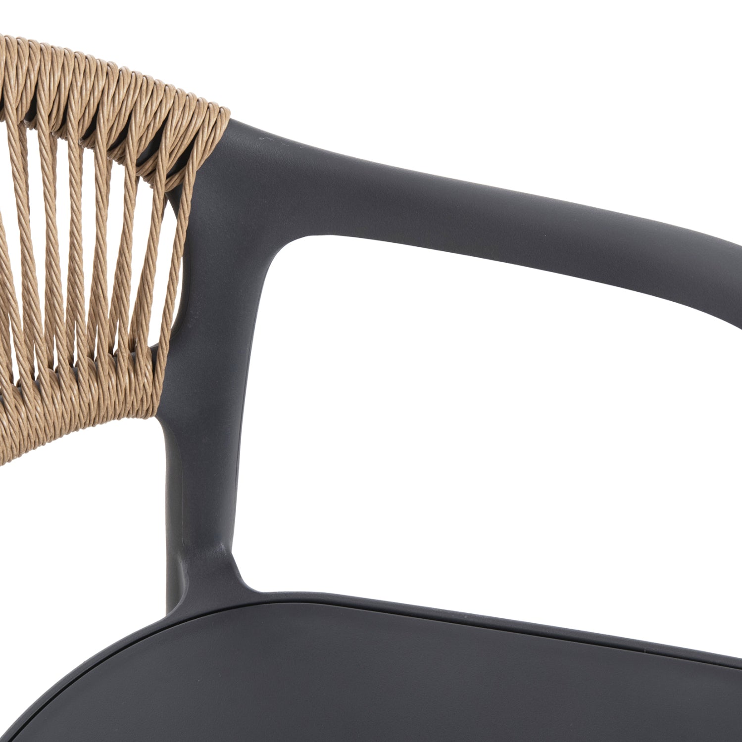 Сив фотогал от eva полипропилен с бежово въже 56.5x53x80см.