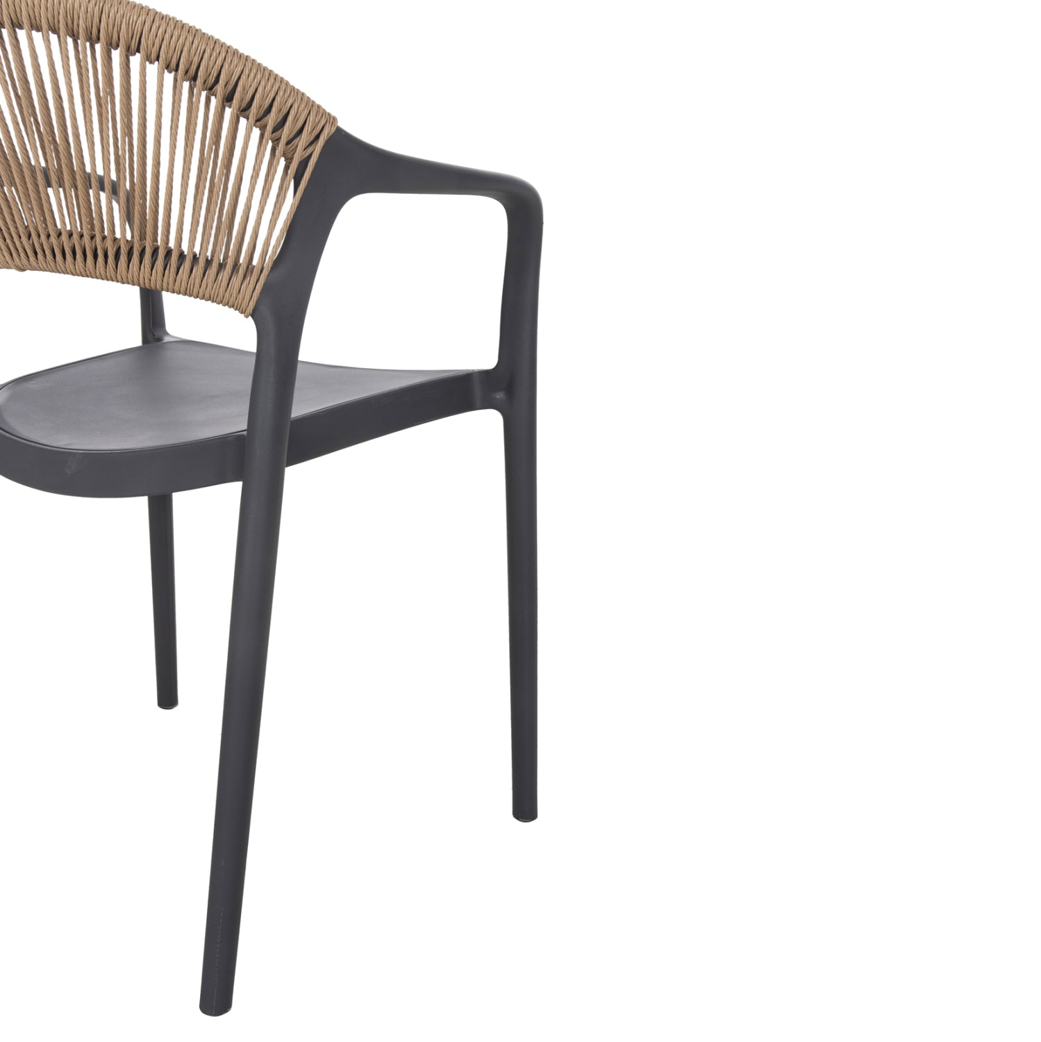 Сив фотогал от eva полипропилен с бежово въже 56.5x53x80см.