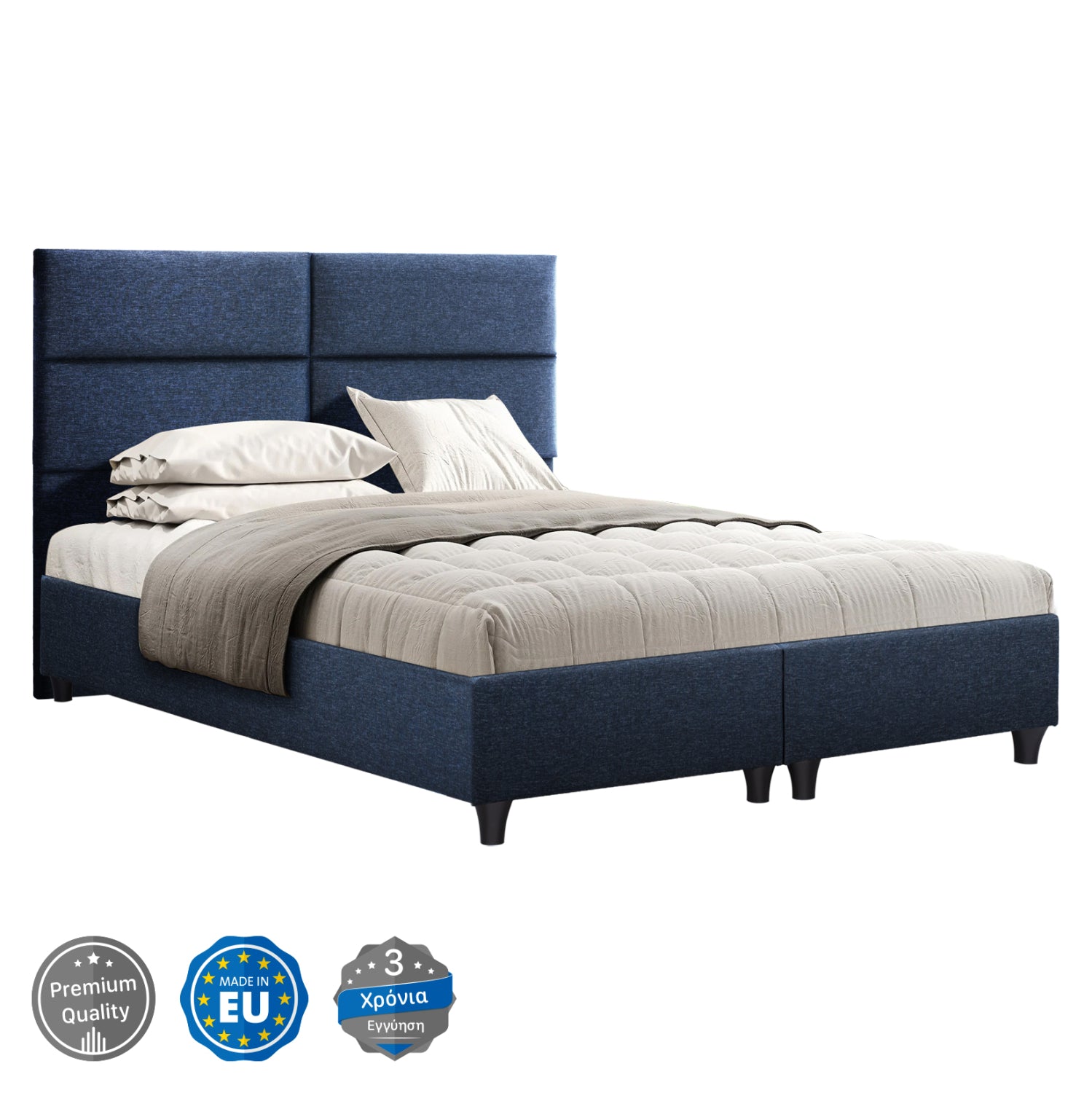 Легло Milo син цвят 160x200 см